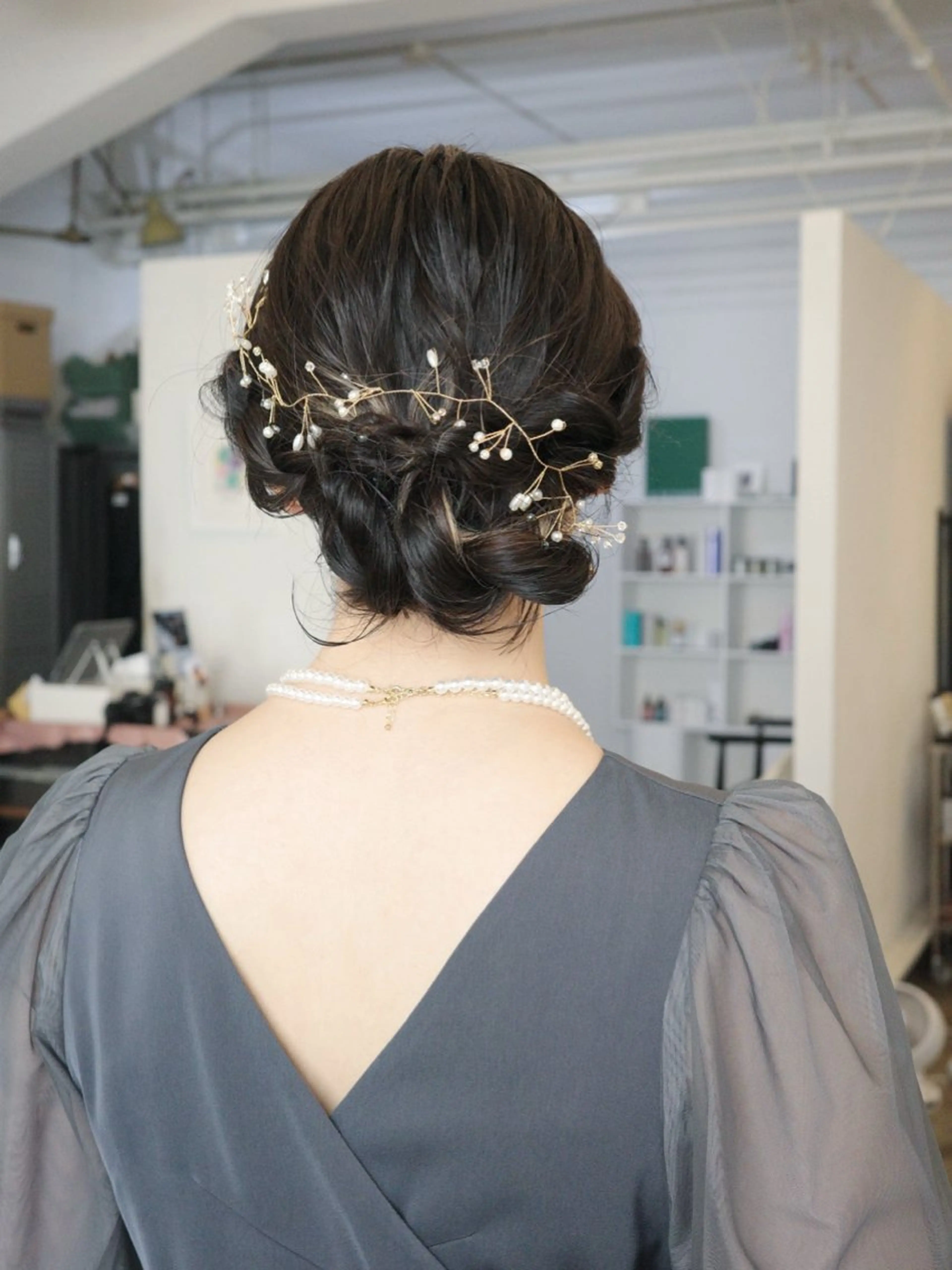 ミディアム カット ミタニ ナギサのヘアスタイル