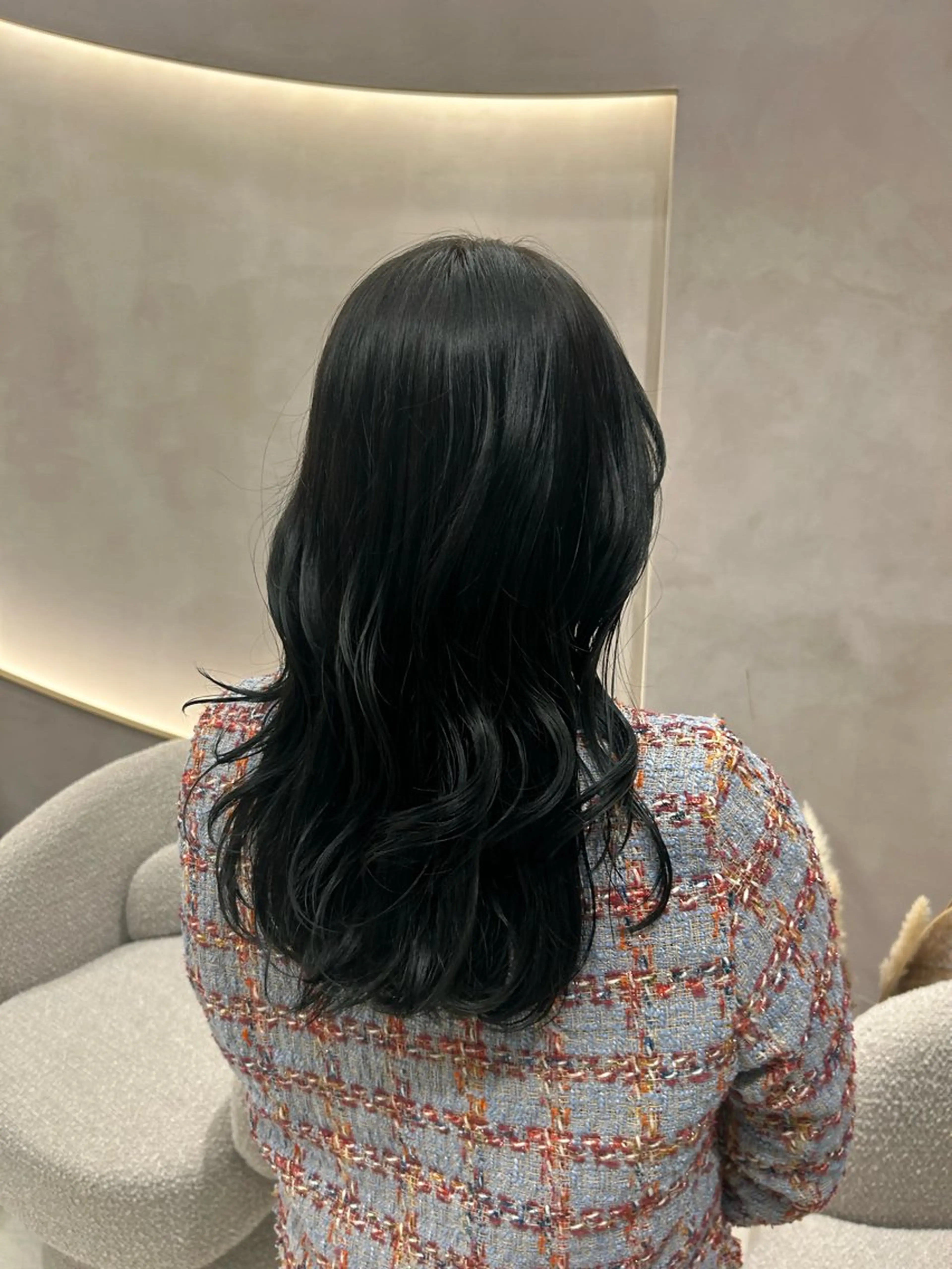 ロング カラー 清水 結生のヘアスタイル