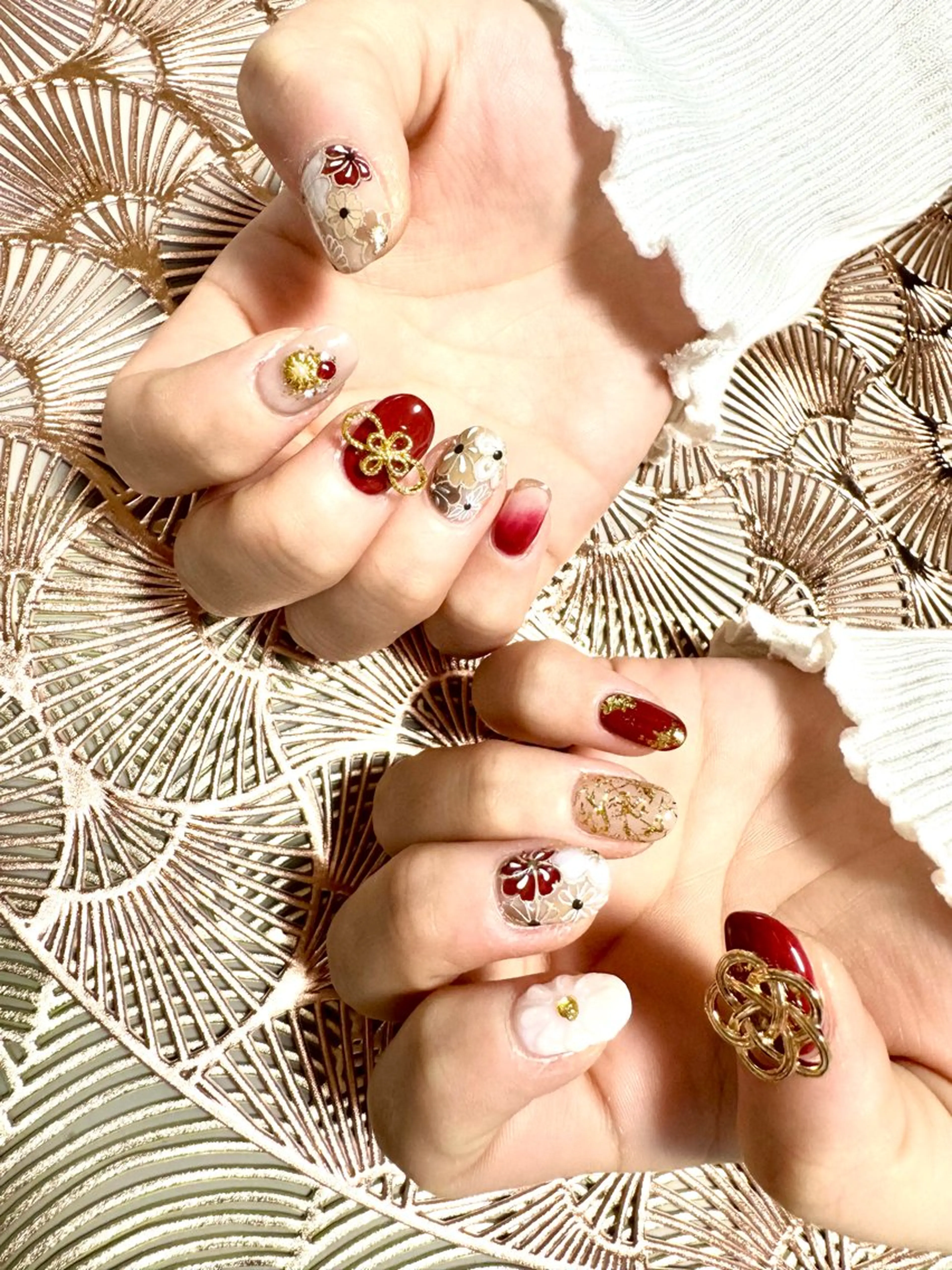 ネイル 成人式 徳永 加奈のネイルデザイン