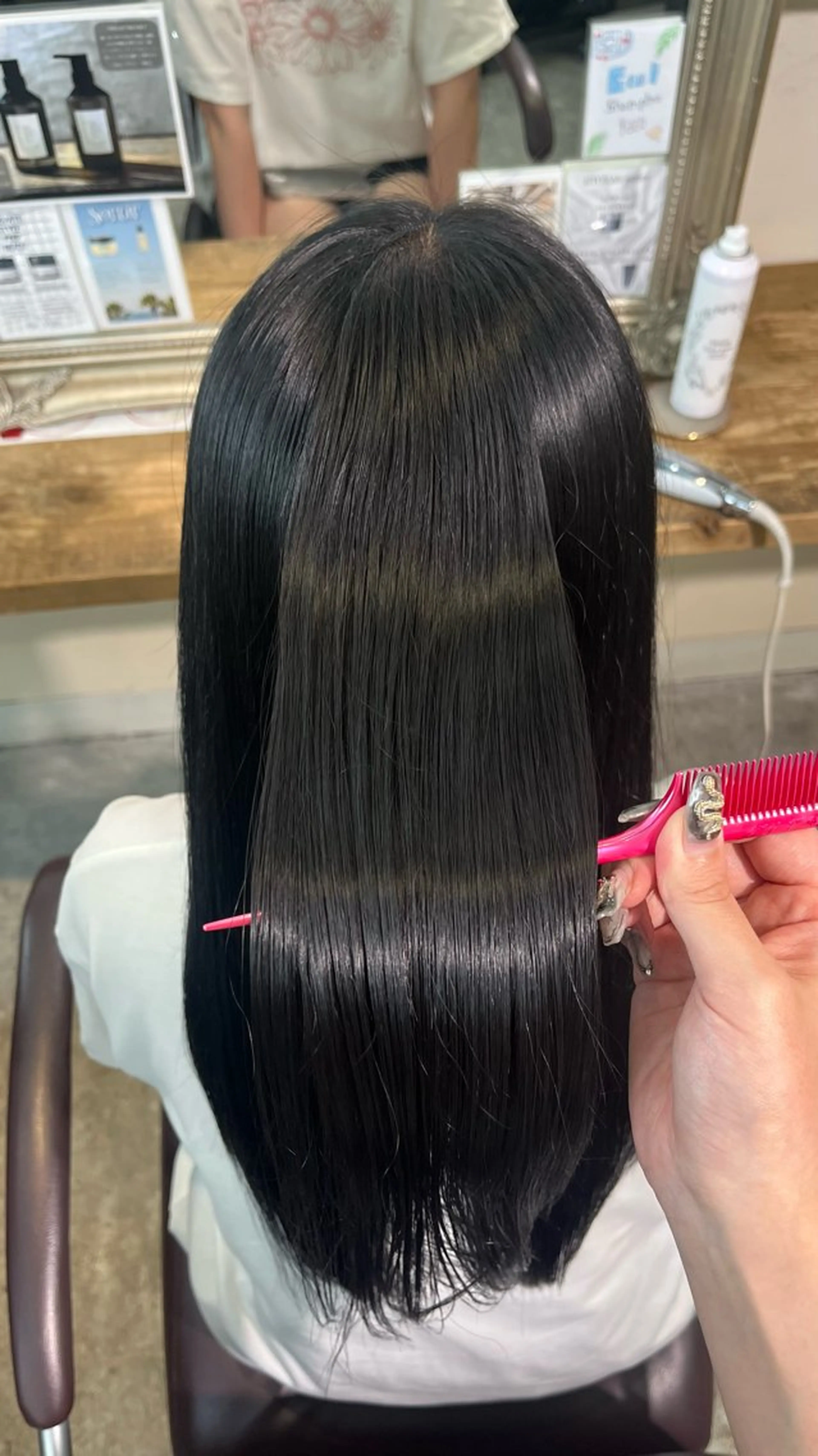 ロング カラー ヘアカラー トリートメント 🎀暖色カラー/ ハナ🎀のヘアスタイル