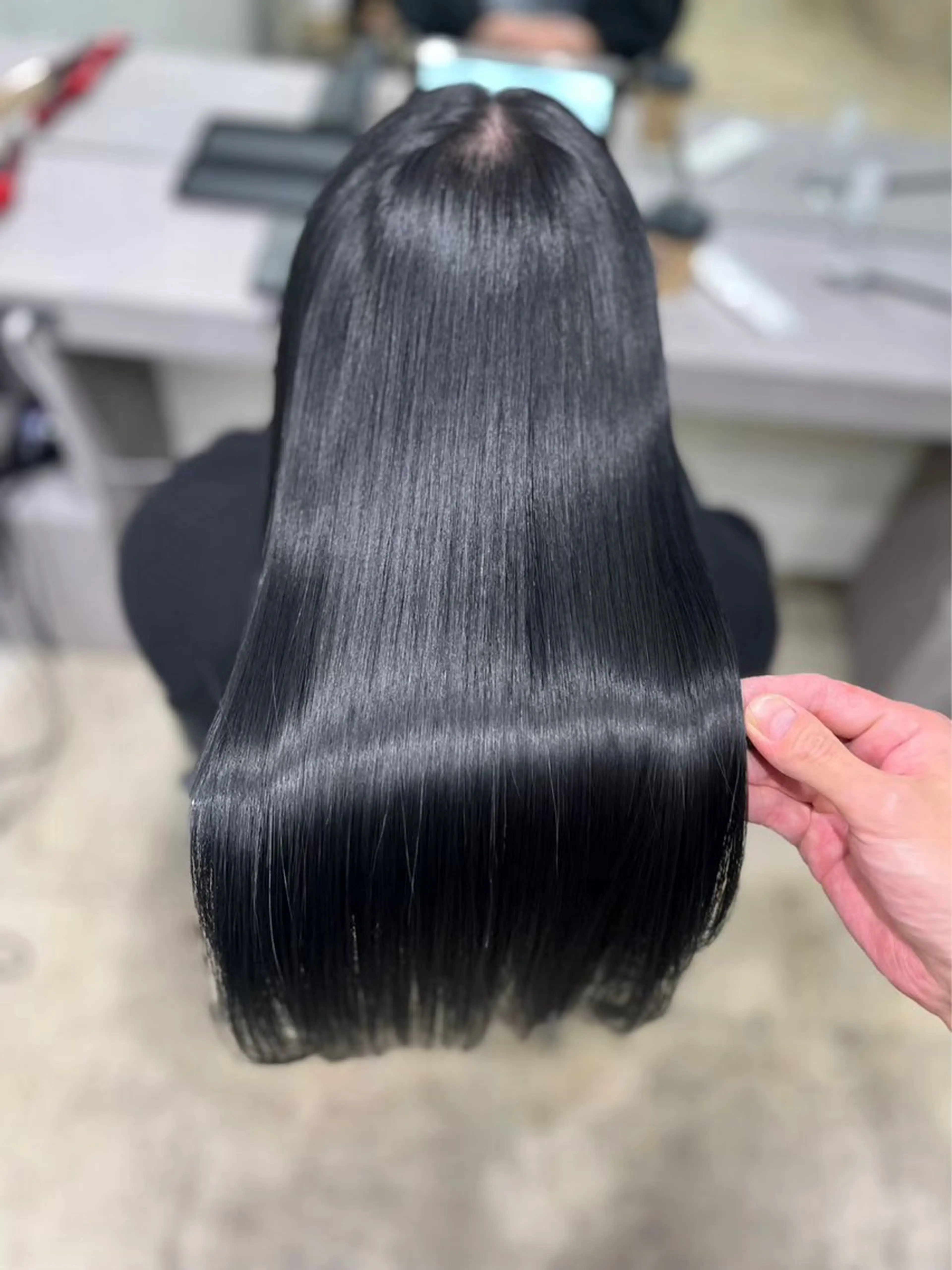 ロング 【ヤバ髪から美髪へ】 縮毛矯正特化アチワのヘアスタイル