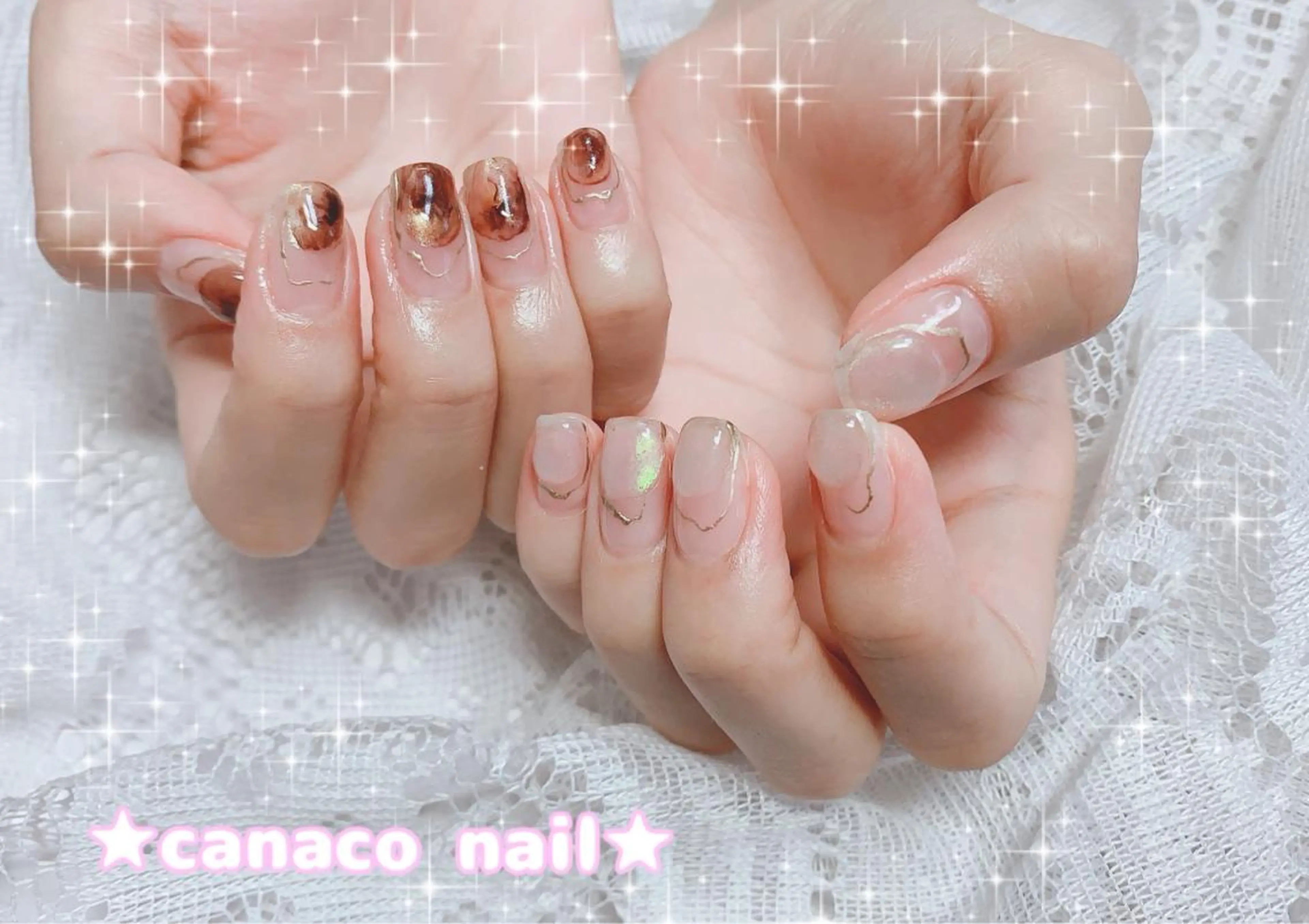 ネイル アートネイル クリアネイル ジェルネイル ニュアンスネイル オフィスネイル ハンドネイル ハンドケア ベテランネイル cnc  nailのネイルデザイン