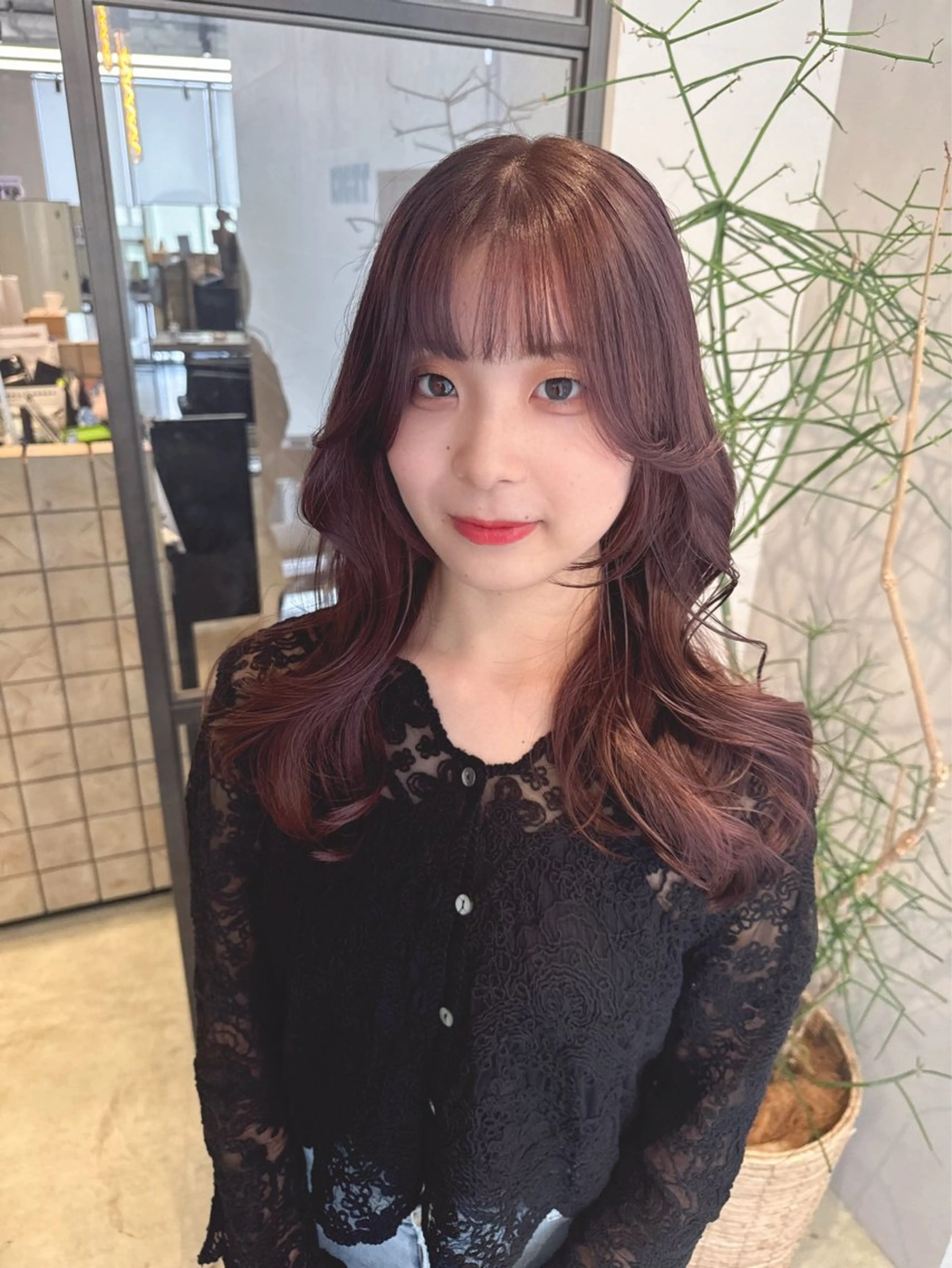 カラー ブラウンカラー バイオレットカラー バイオレットブラウン カット ヘアカラー トリートメント 透明感カラー✨艶髪 制作🌱山根あゆみのヘアスタイル