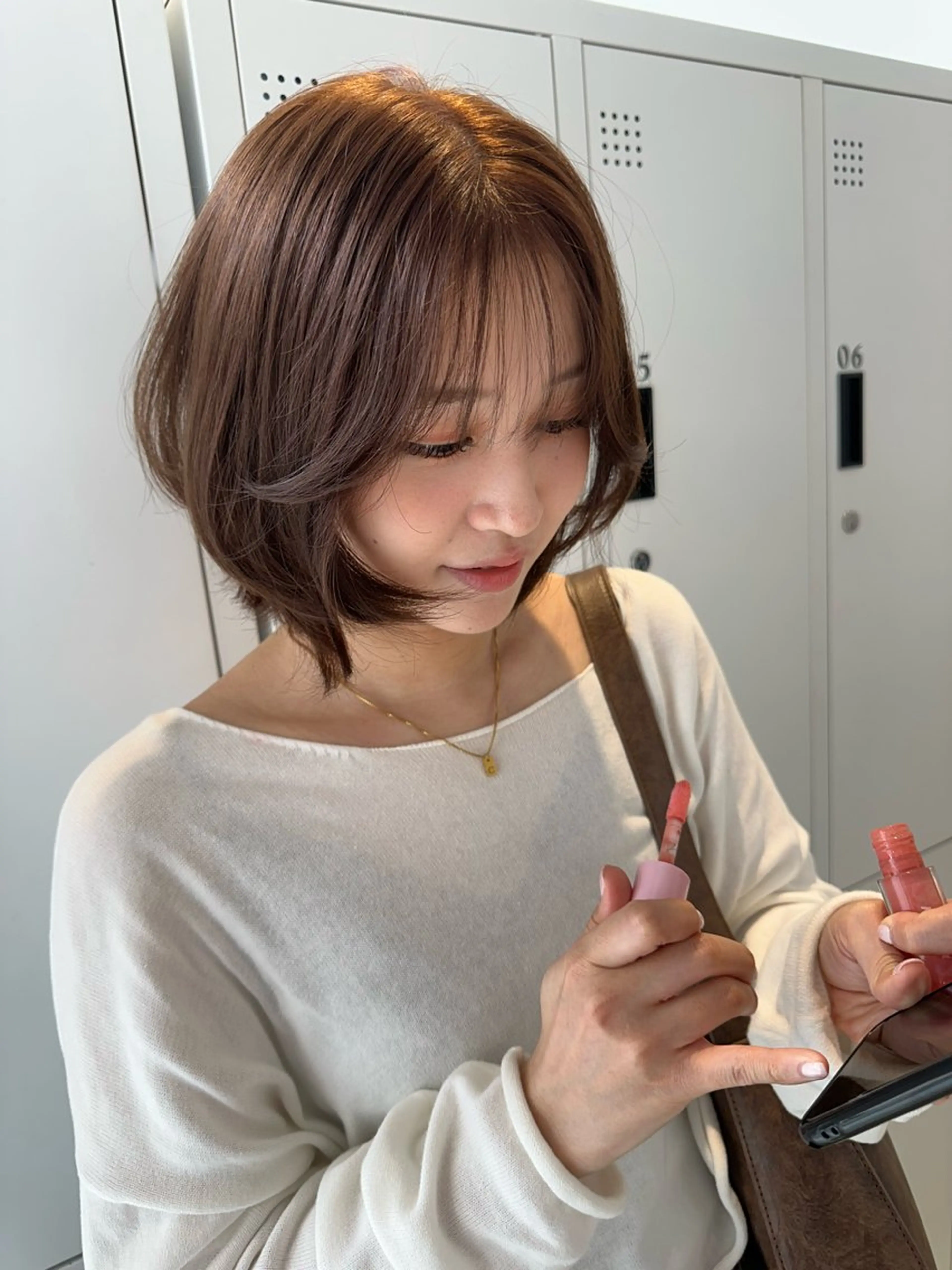 ミディアム カット ヘアカラー パーマ 縮毛矯正 トリートメント 🎀韓国/髪質改善 長野美和🎀のヘアスタイル