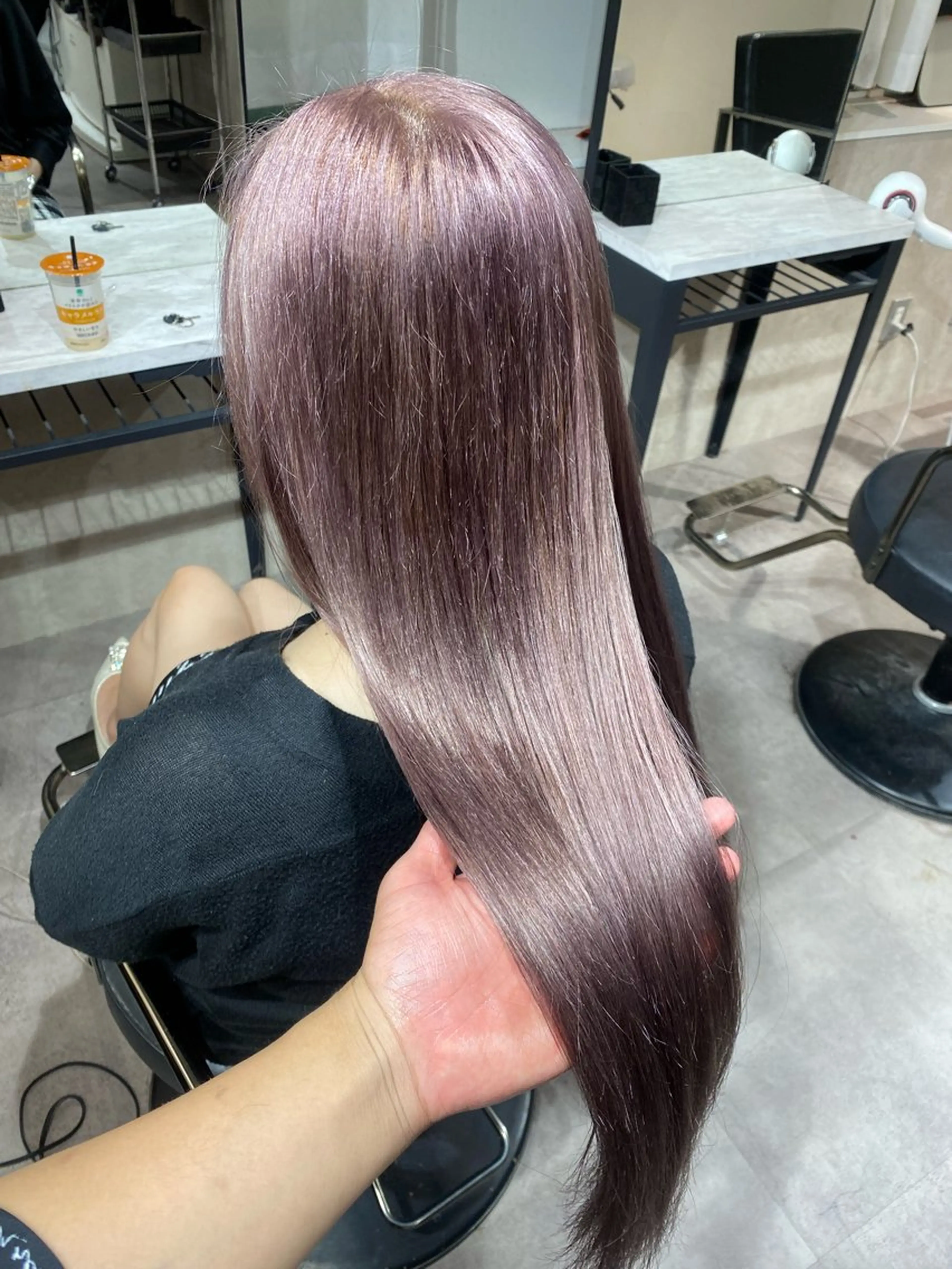 カラー ベージュカラー ラベンダーカラー ヘアカラー ヘアセット Seleneコウキ ブリーチ/ハイトーンのヘアスタイル