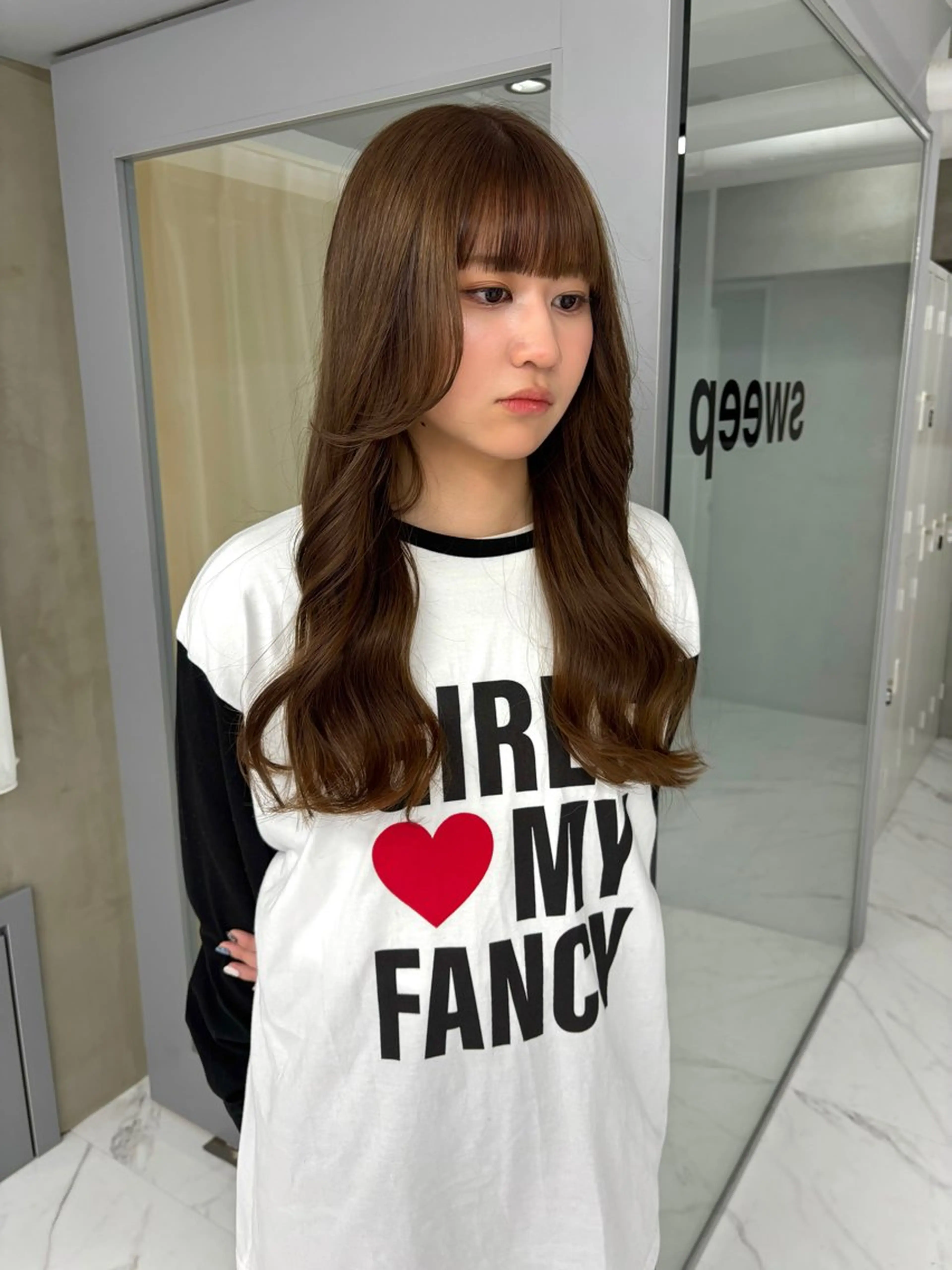 ロング カラー ブリーチ ヘアカラー Miyu🎀レイヤー ／透明感カラー🪽のヘアスタイル