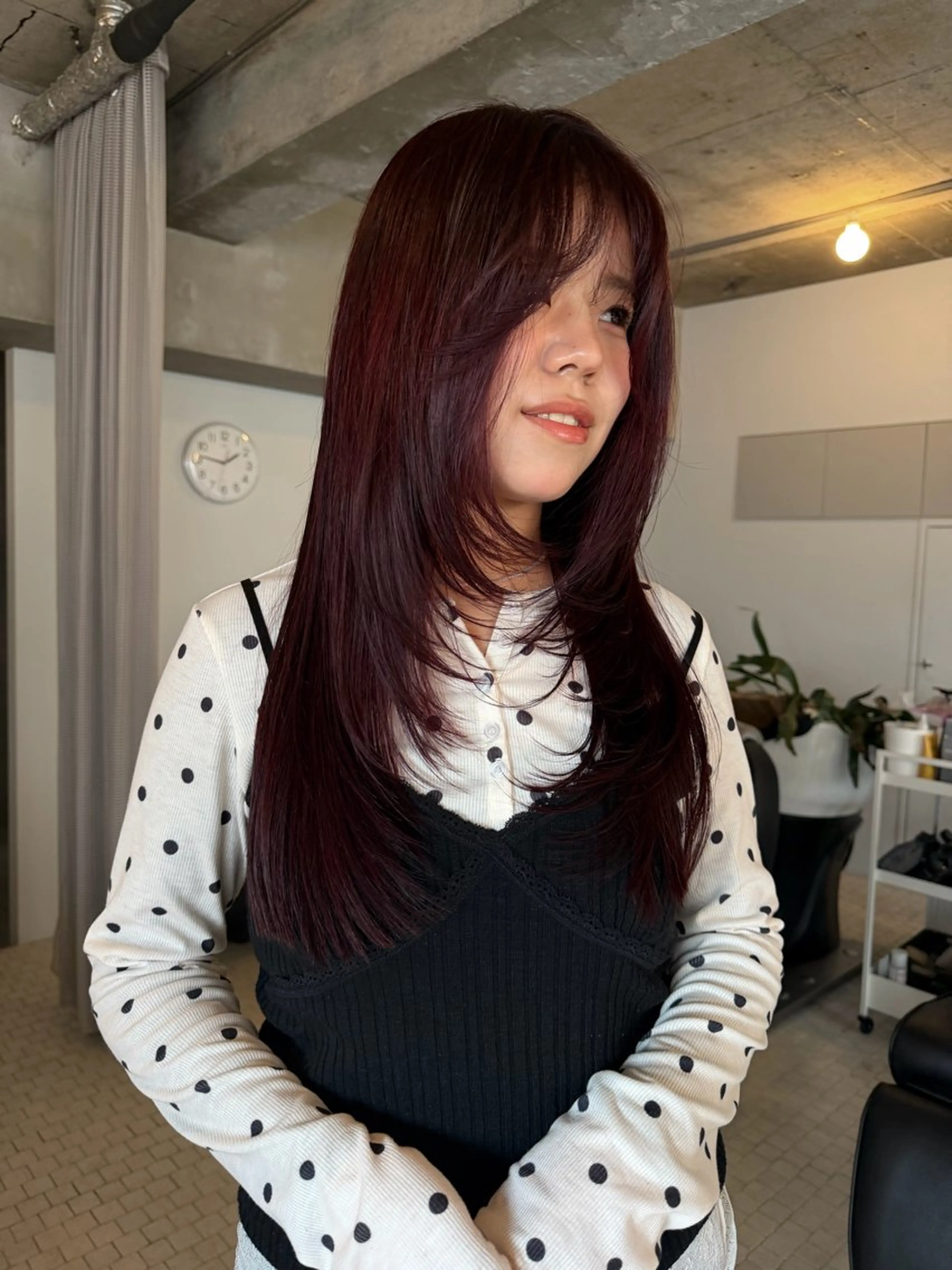 ロング カラー 中野 こころのヘアスタイル