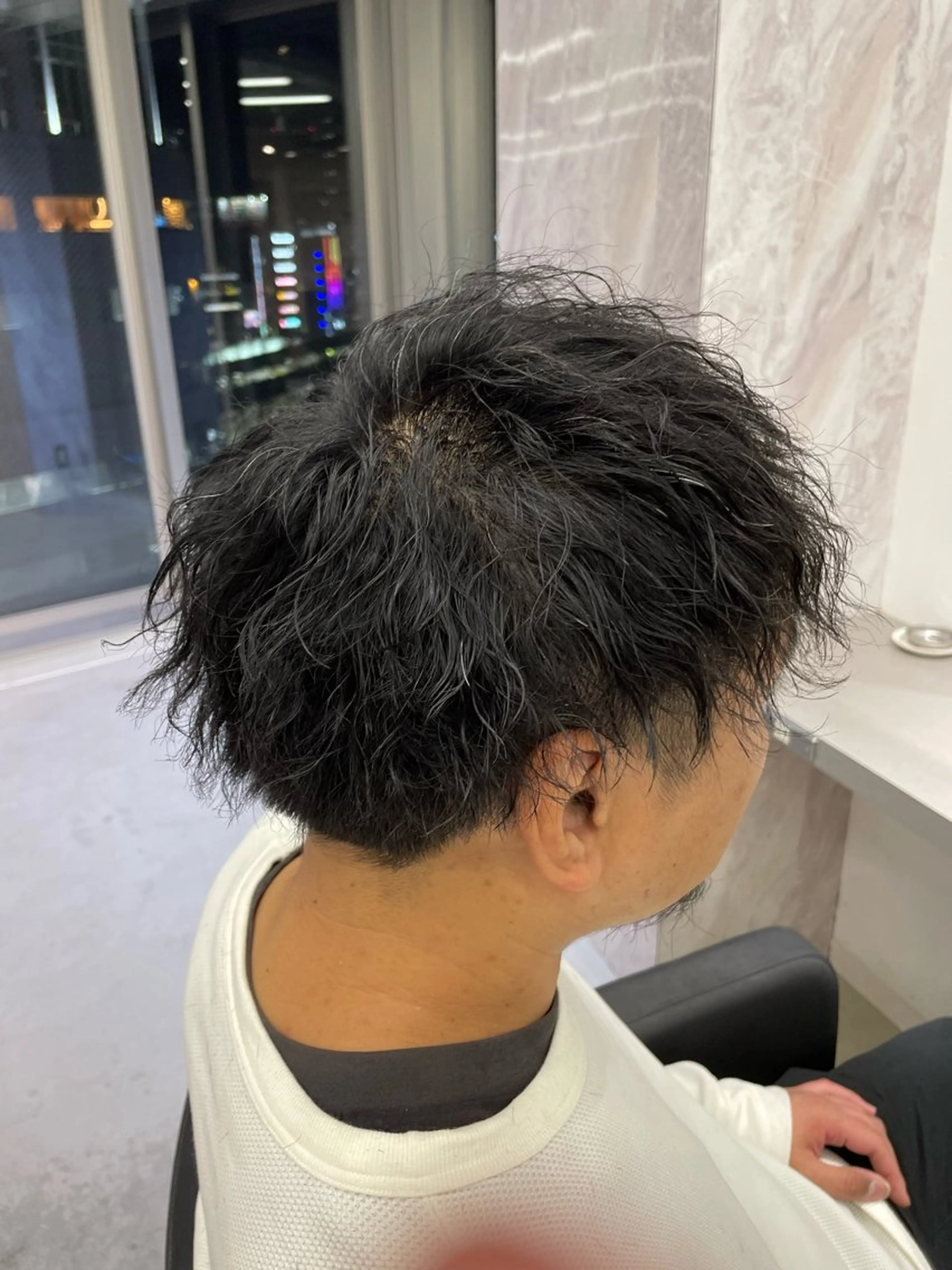 パーマ メンズ カット パーマ パーマ&ブリーチ /飯牟田/GEAR.のヘアスタイル