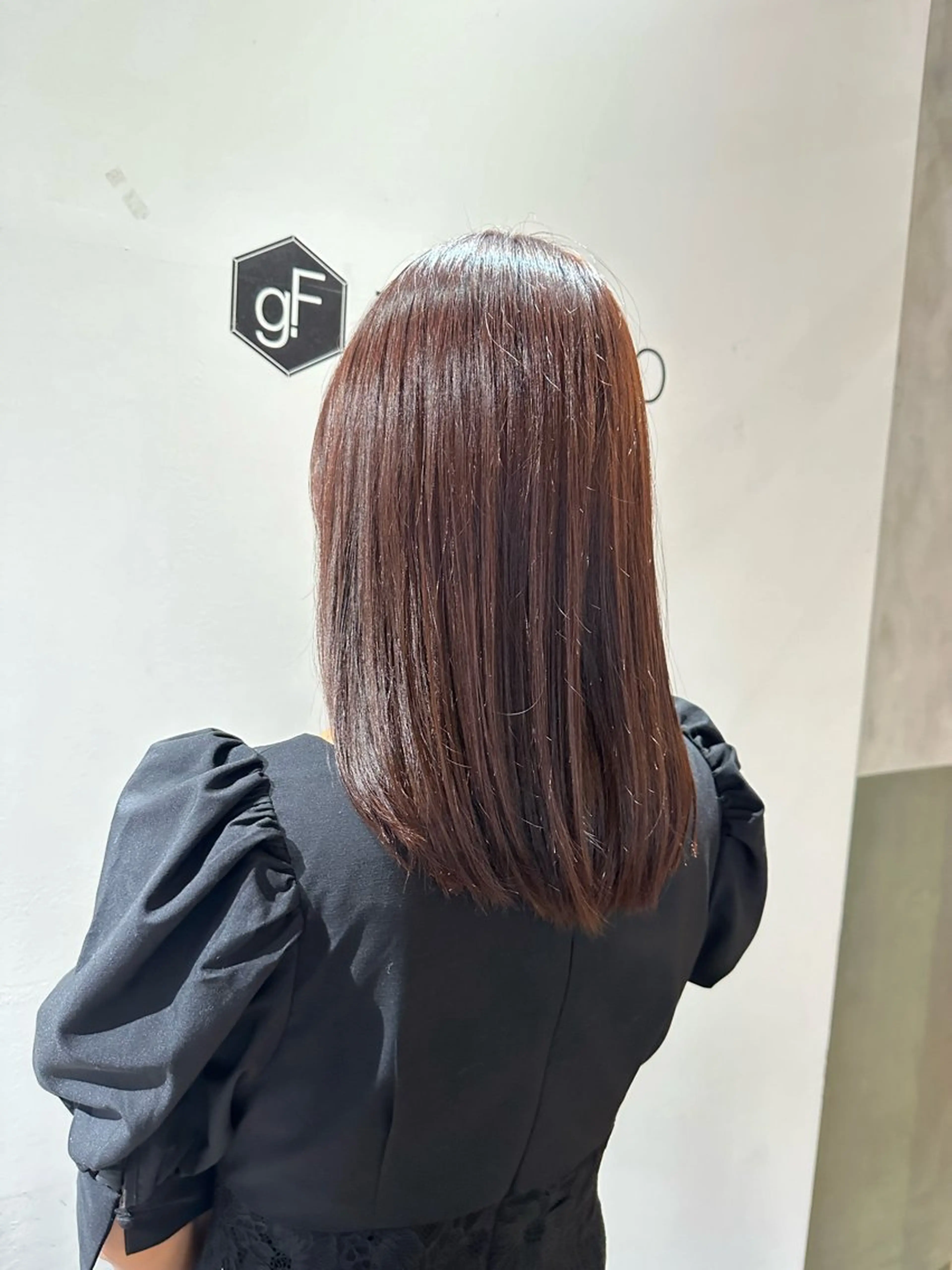 セミロング カラー いまじゅく あおいのヘアスタイル