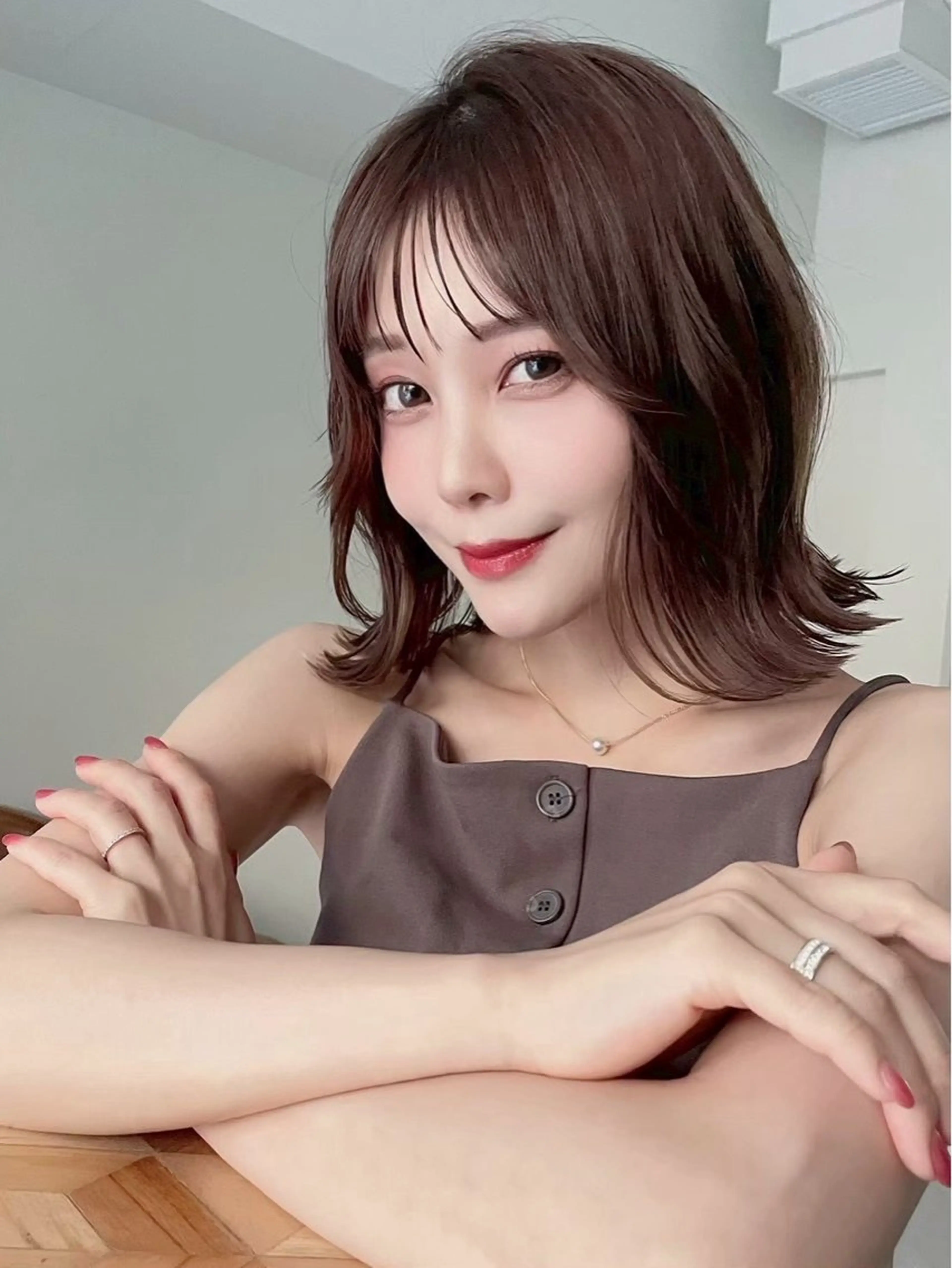 ミディアム 🎀 うる艶透明感 カラー / 錦糸町のヘアスタイル