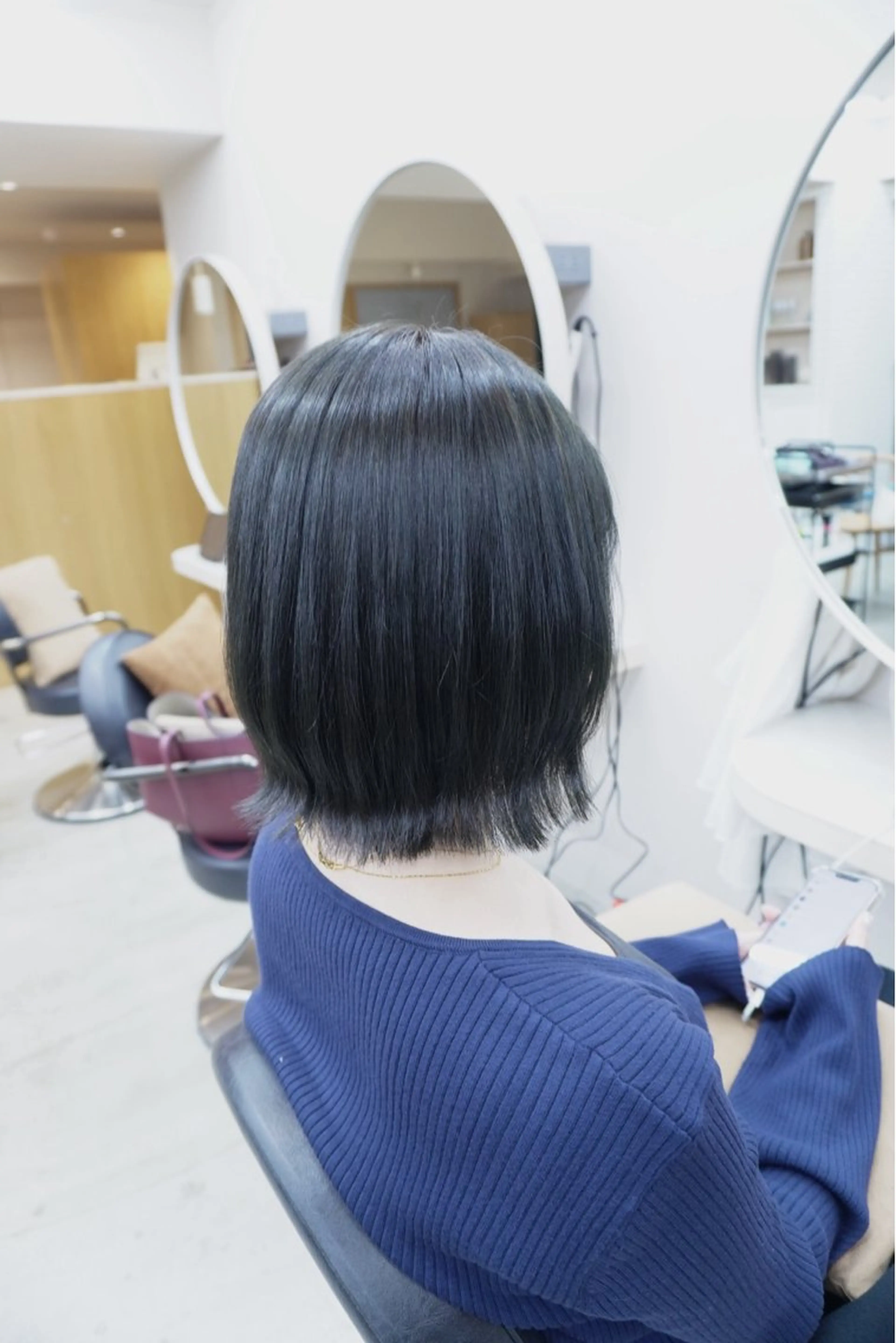 ミディアム わこ★骨格診断カット 早朝➕仕事終わりＯＫのヘアスタイル