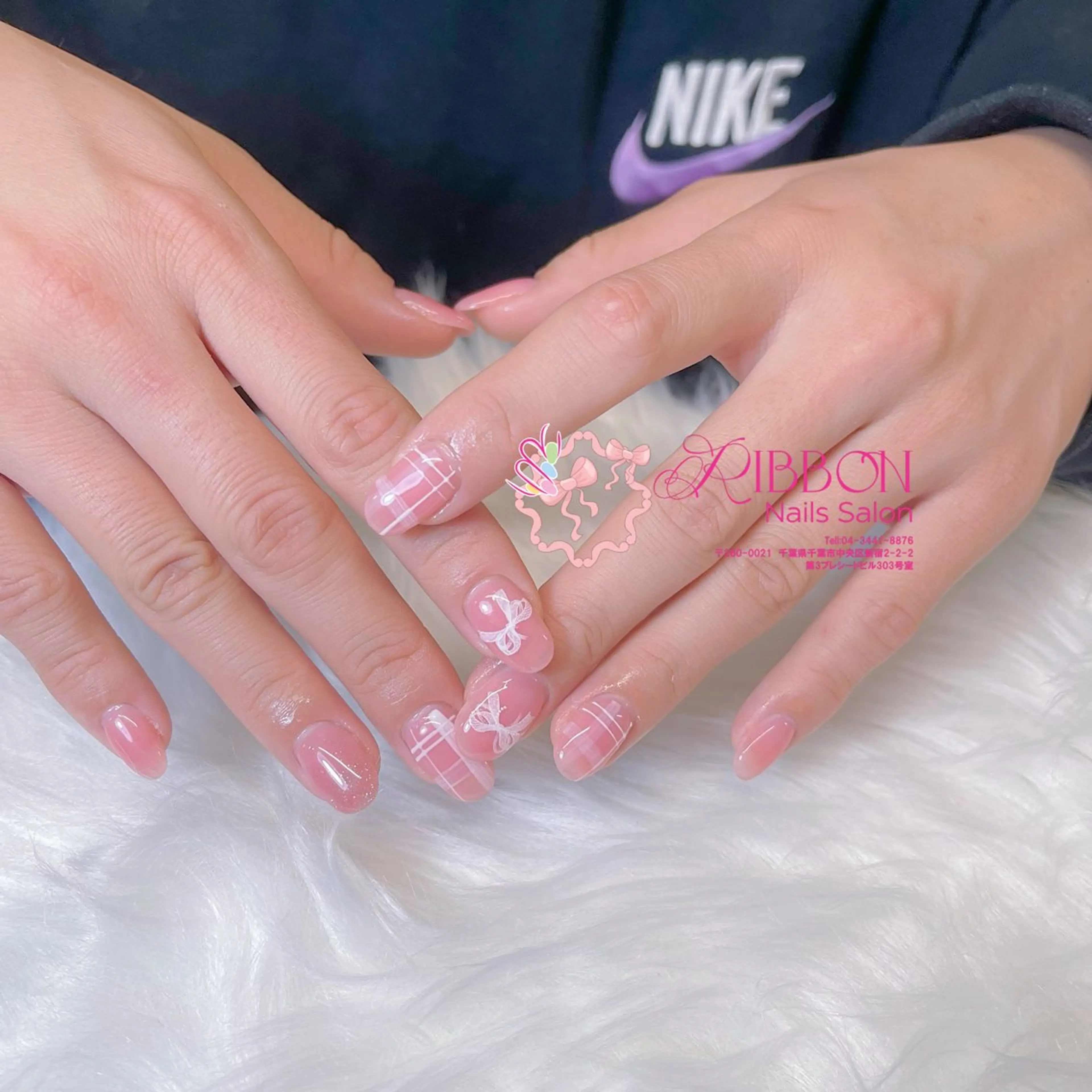 ネイル チークネイル フットネイル フレンチネイル グラデーション 韓国ネイル Ribbonnail salonのネイルデザイン