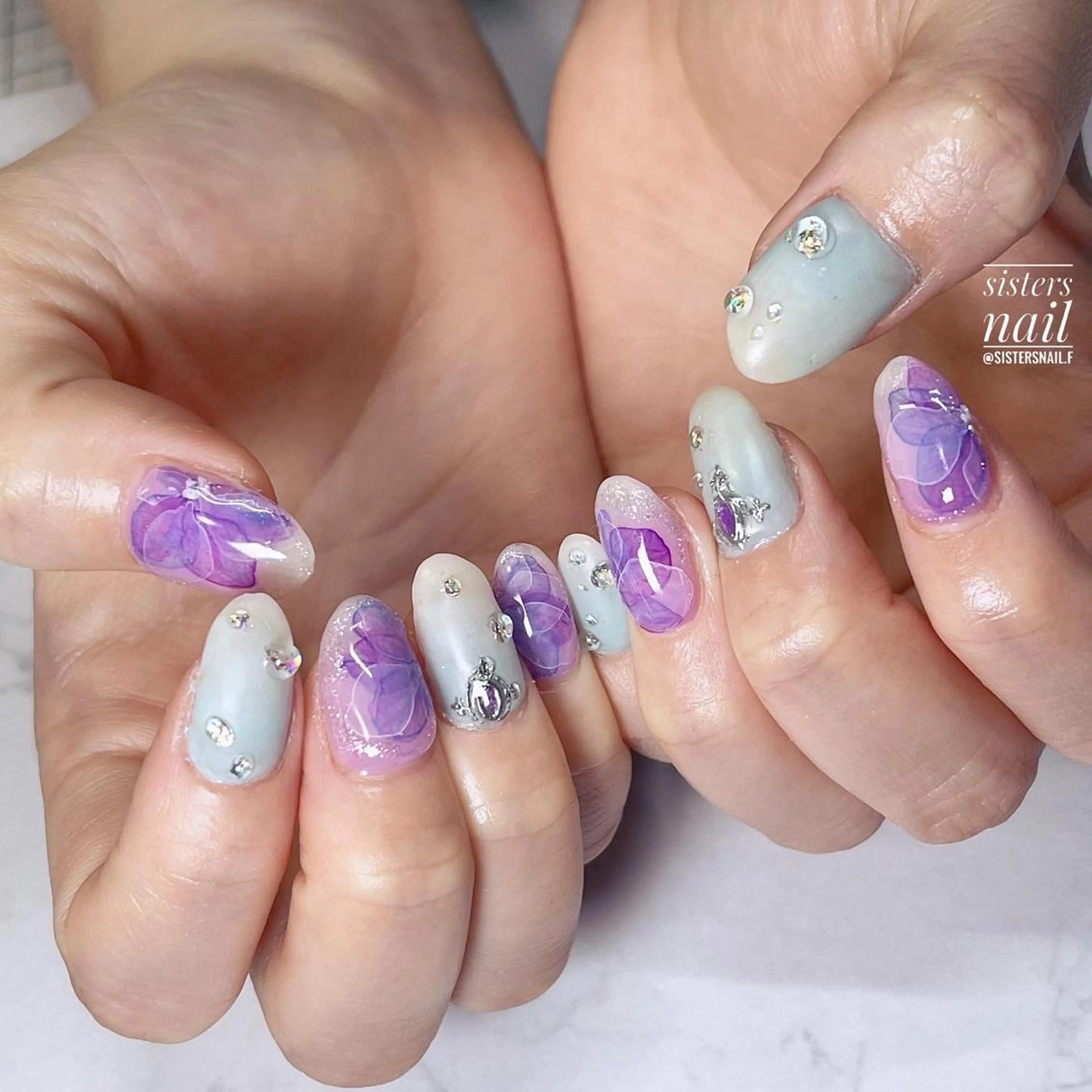 ネイル アートネイル 夏ネイル sisters nail.fのネイルデザイン