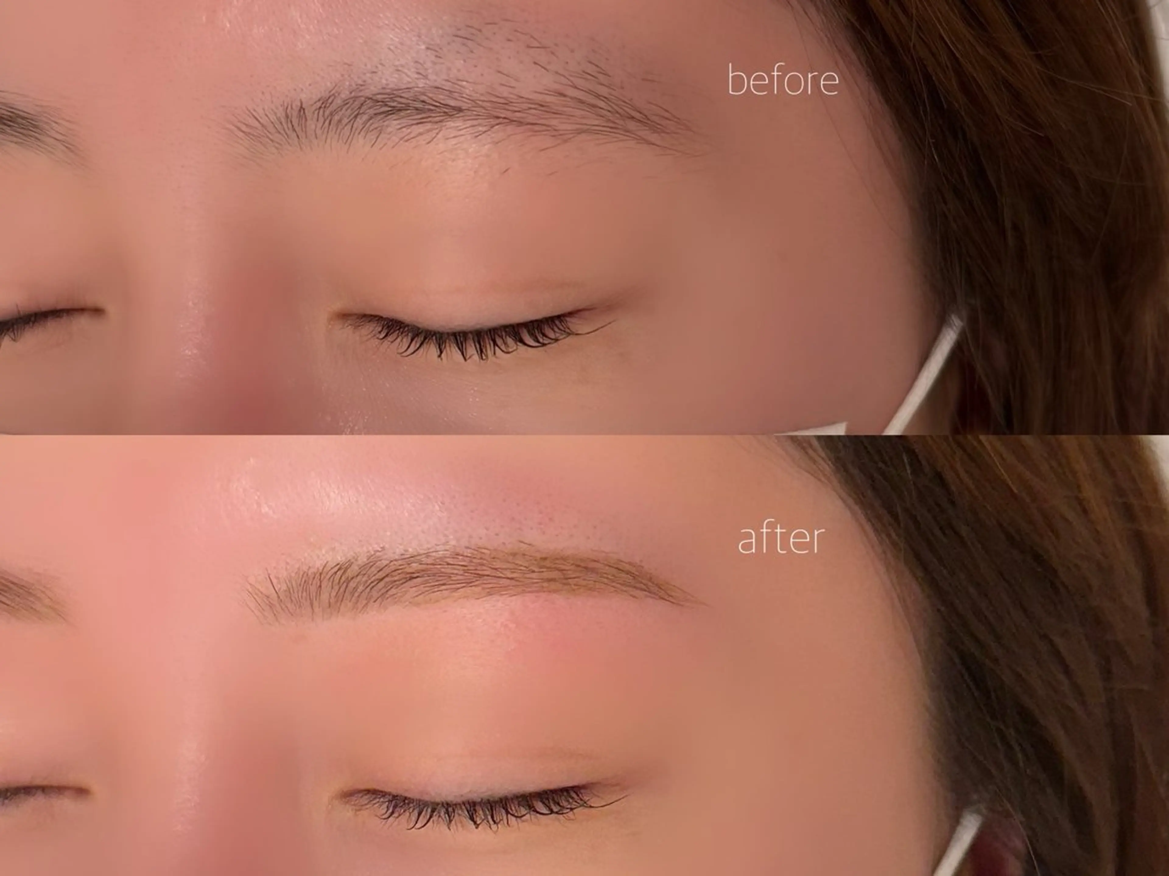 眉カラー+アイブロウスタイリングの写真