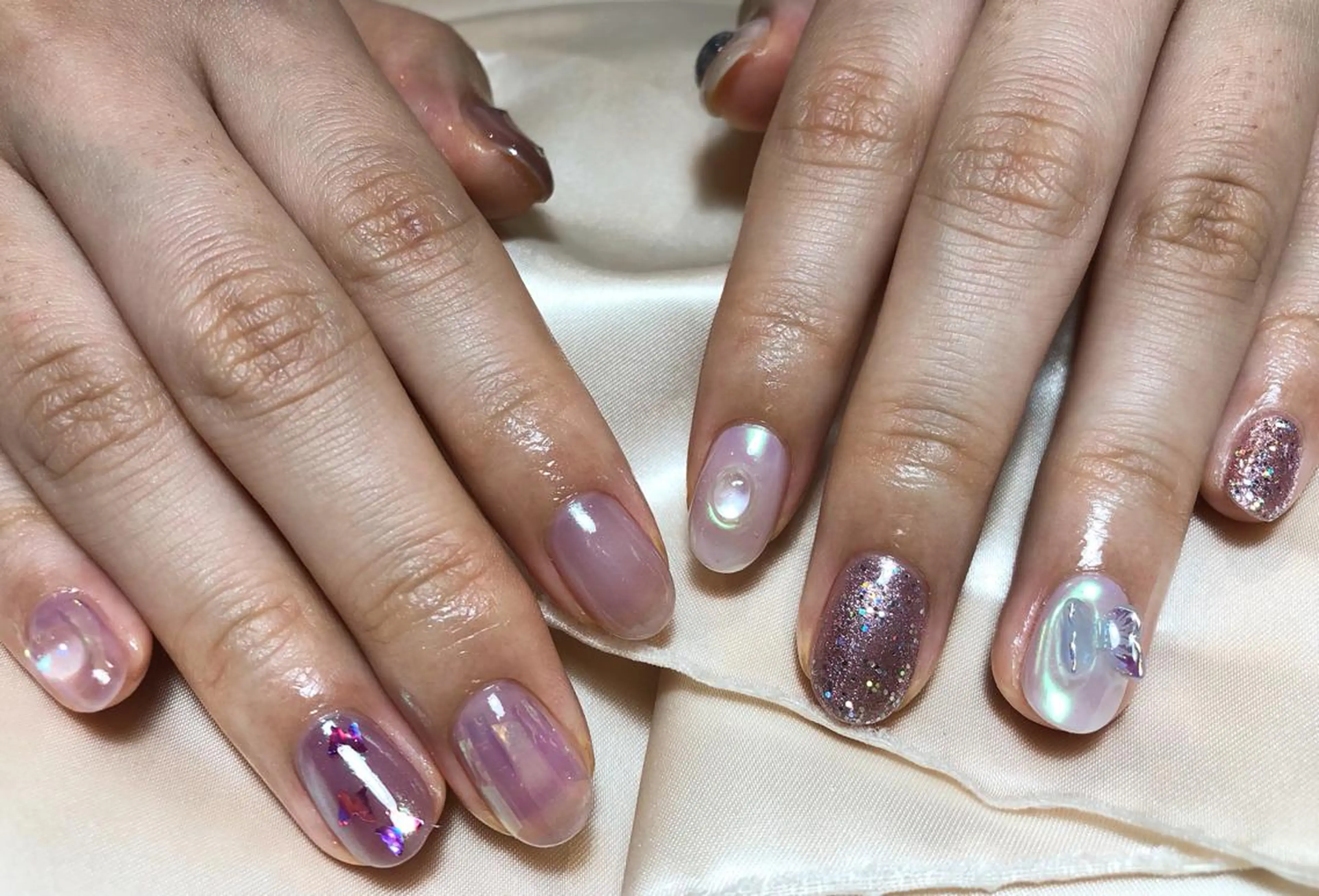 ネイル パラあり！フィルイン 美フォルムのネイルデザイン