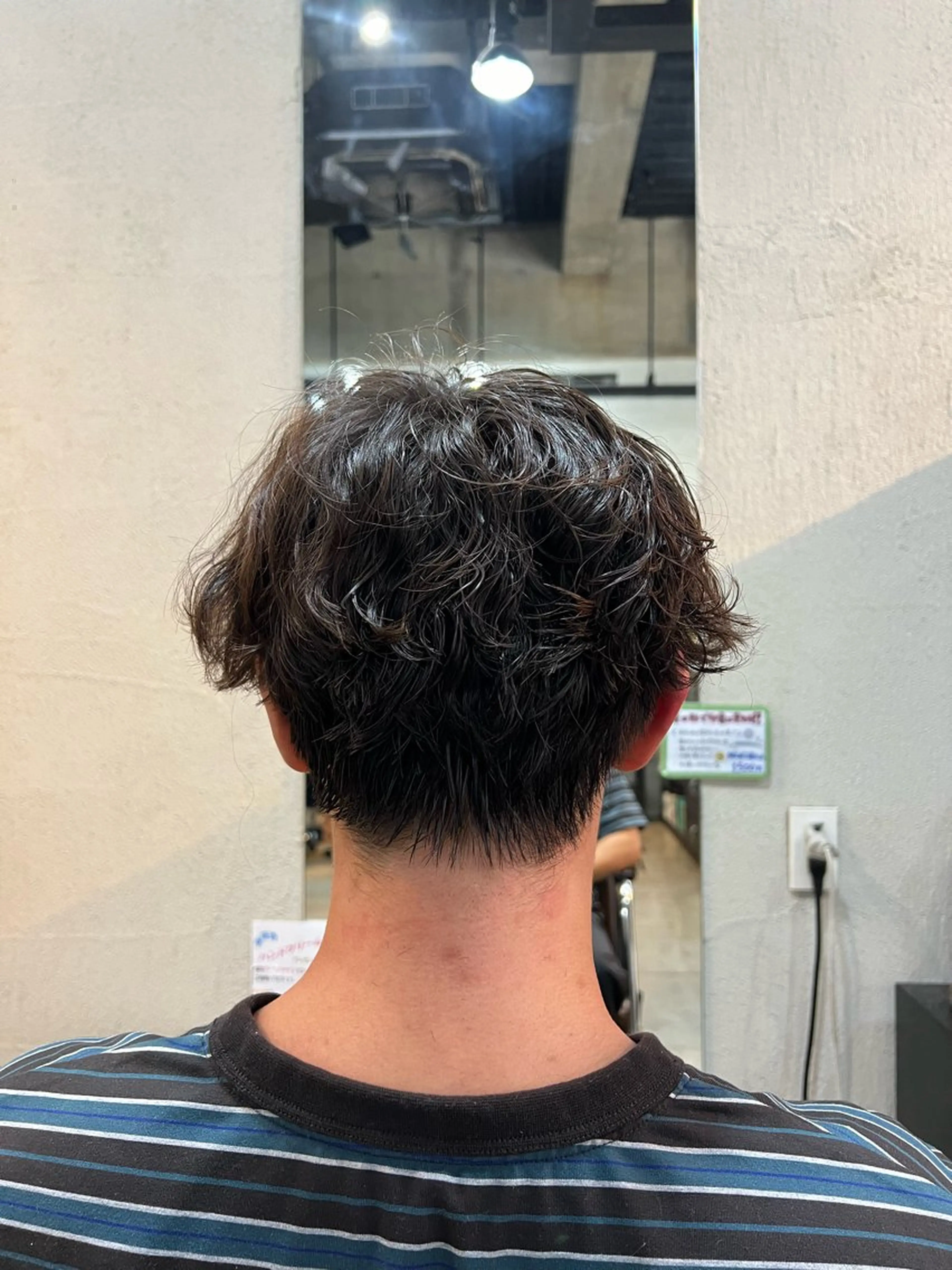 パーマ メンズ マッシュ 波巻きパーマ Men's NAM 八角のヘアスタイル