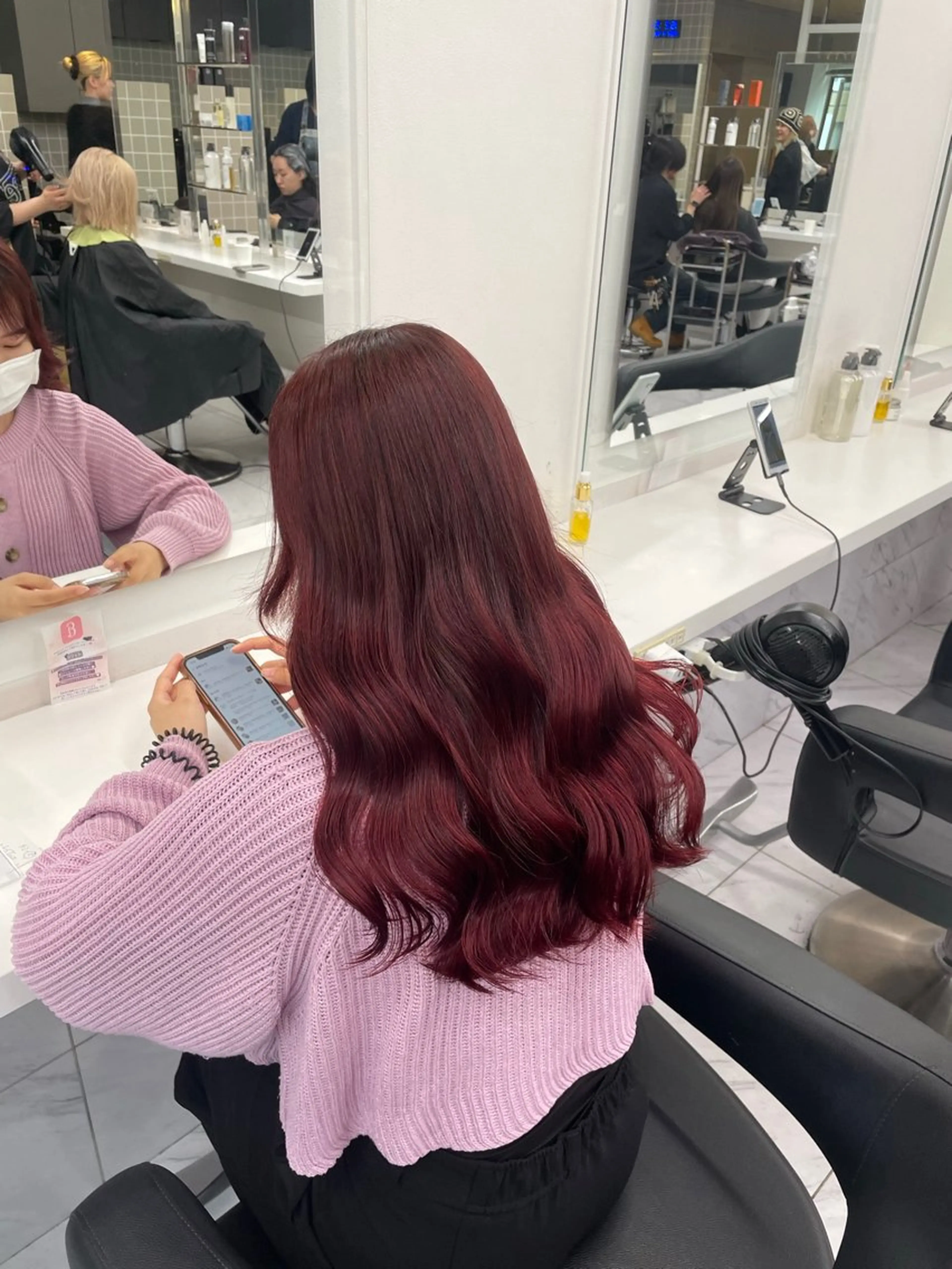 ロング カラー ヘアアレンジ ヘアカラー トリートメント ヘアセット 💗横浜美容室 💗HARUNAのヘアスタイル