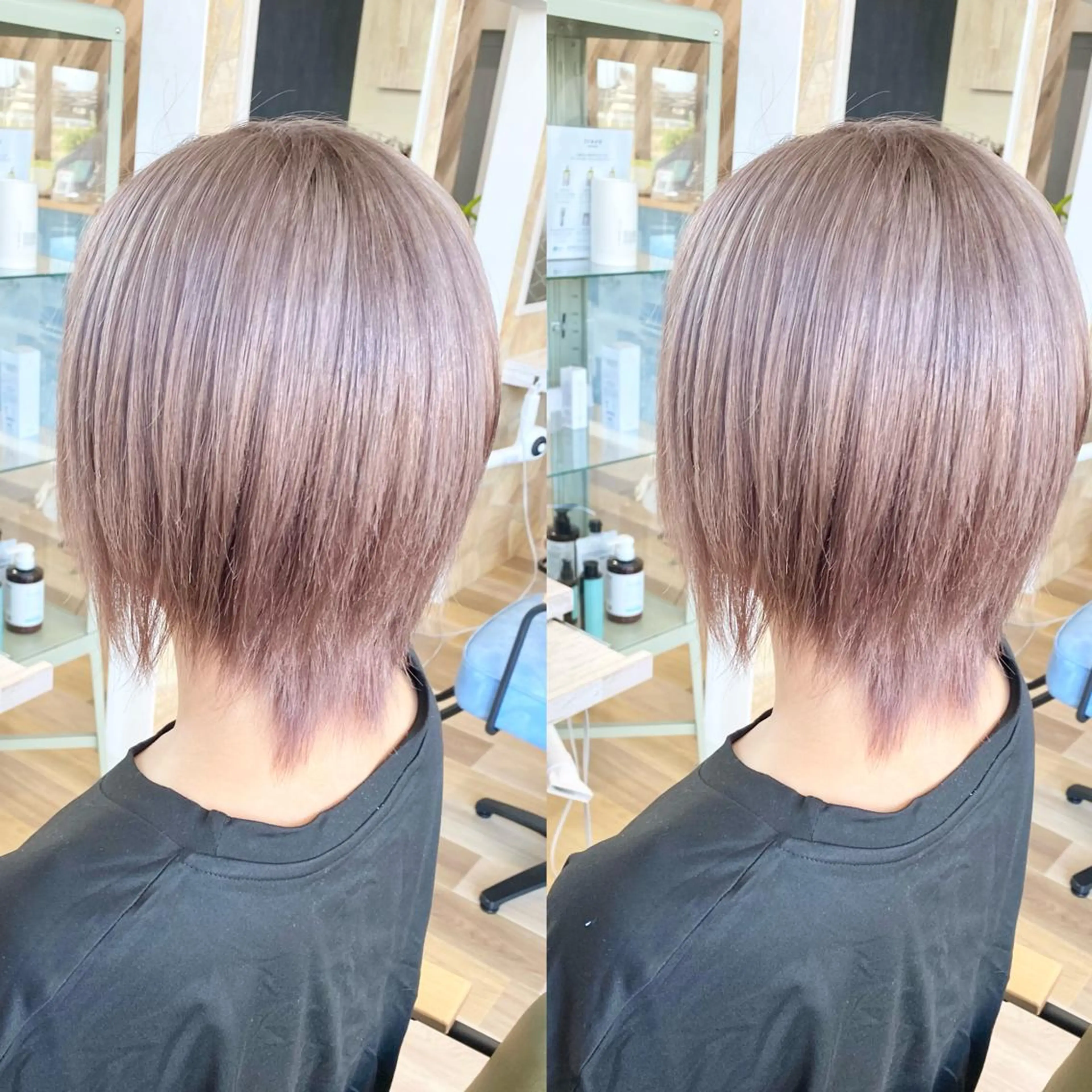 ショート ケアブリーチ 黒瀬有汰のヘアスタイル