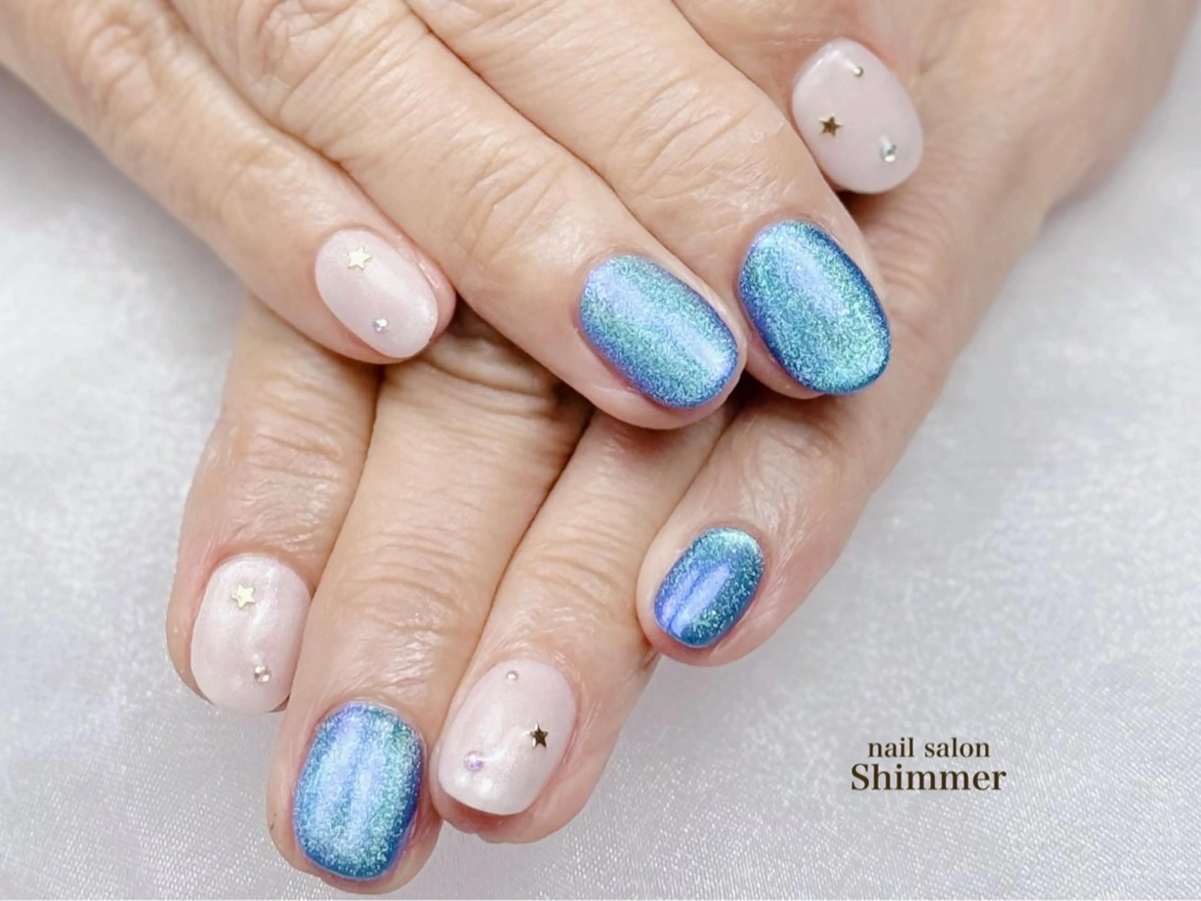 ネイル ハンドネイル Shimmer Risaのネイルデザイン