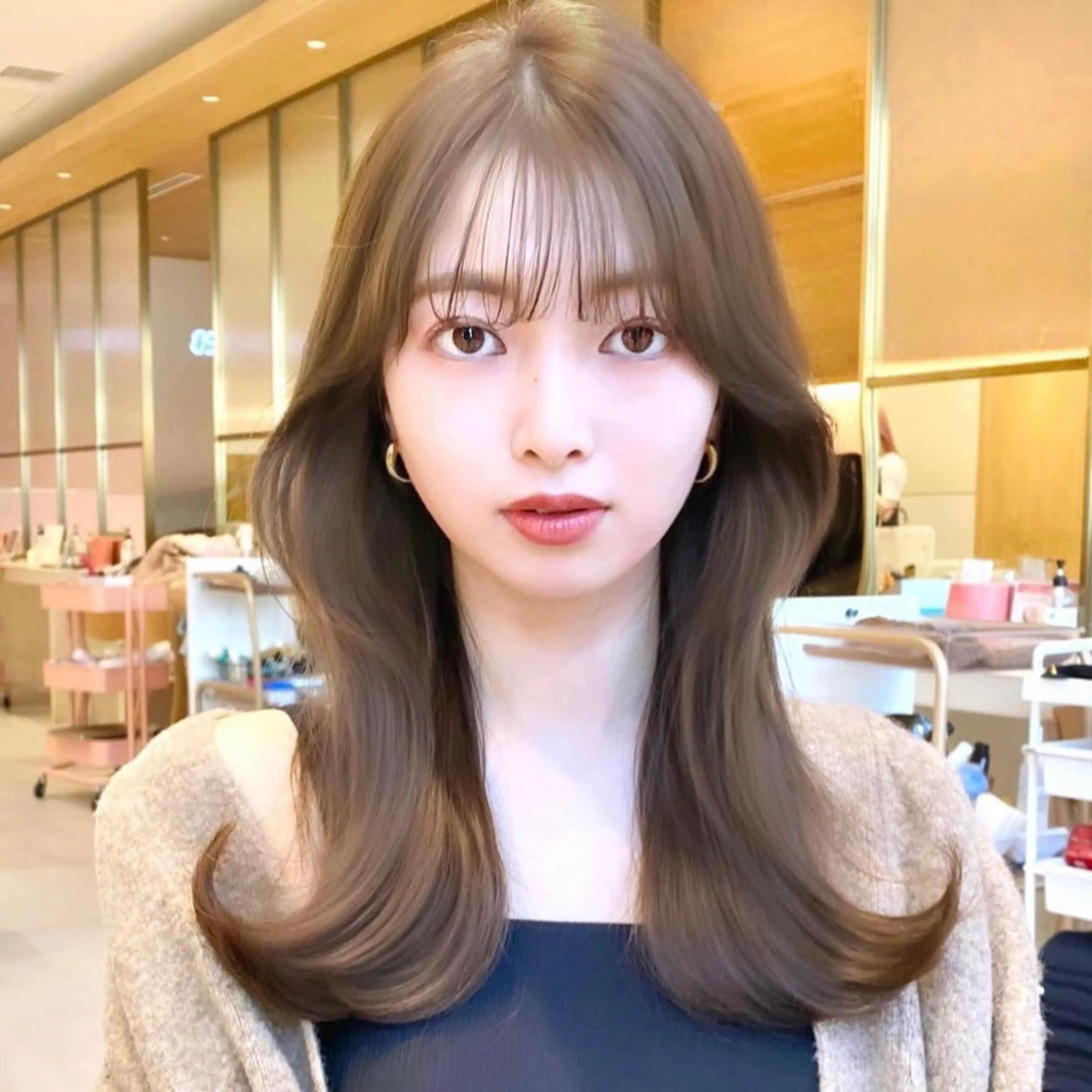 セミロング くびれヘア くびれレイヤー レイヤーカット カット ヘアカラー トリートメント 韓国くびれレイヤー 🇰🇷はづきのヘアスタイル