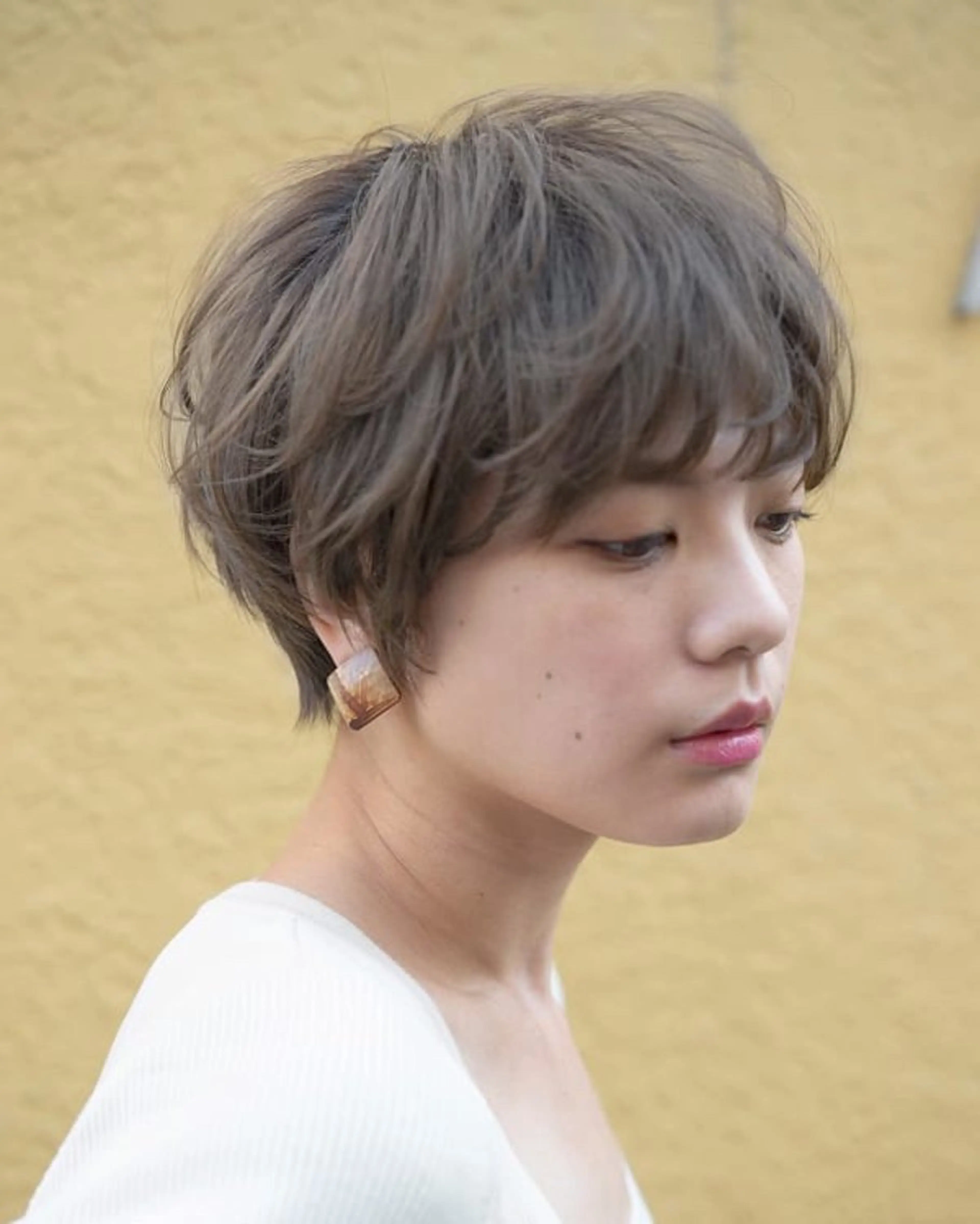 ショート カラー 堀口 英一のヘアスタイル