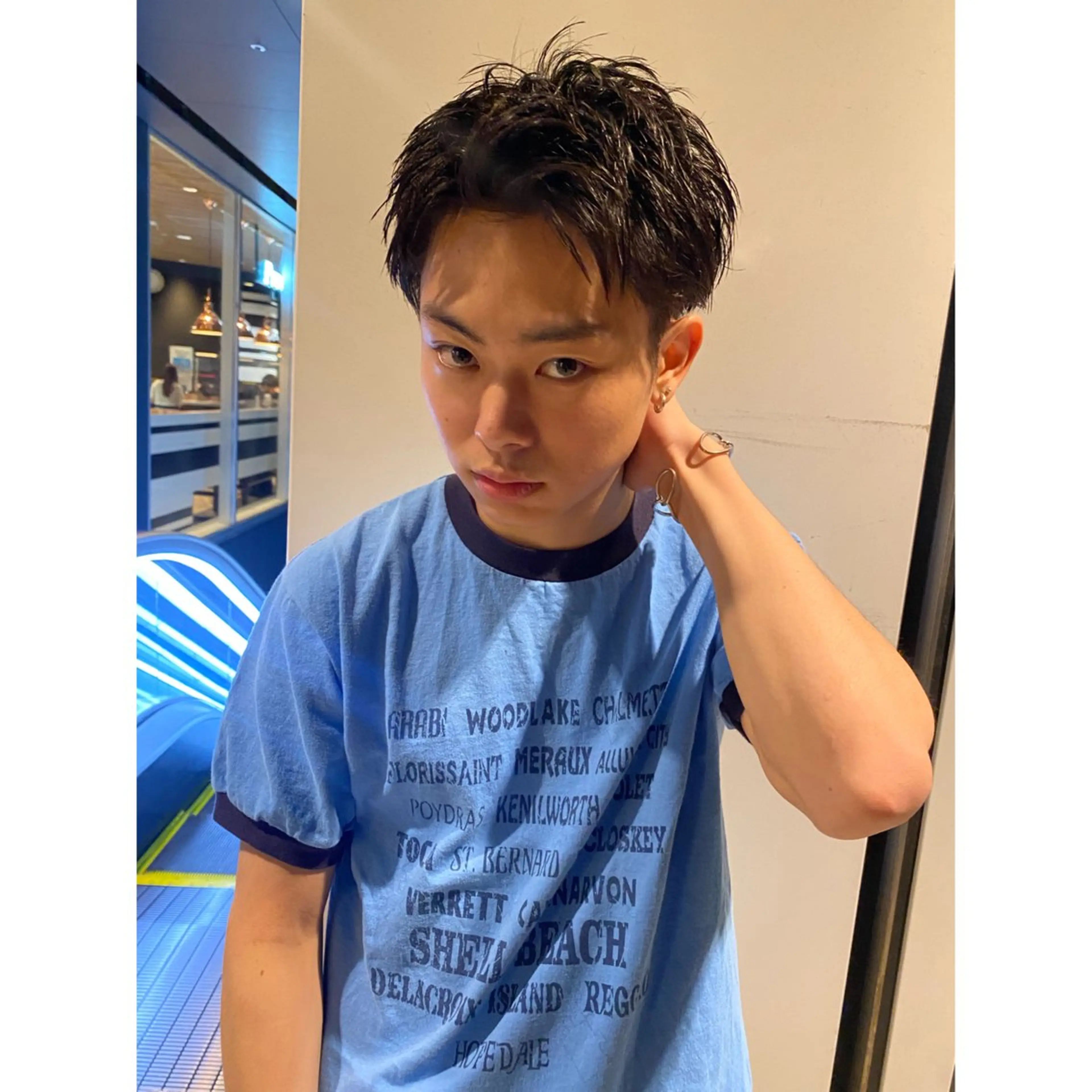 ショート パーマ メンズ メンズブリーチ メンズハイライト メンズインナーカラー メンズパーマ プードルパーマ 💈メンズ短髪特化 ✂︎伊藤大輝💈のヘアスタイル