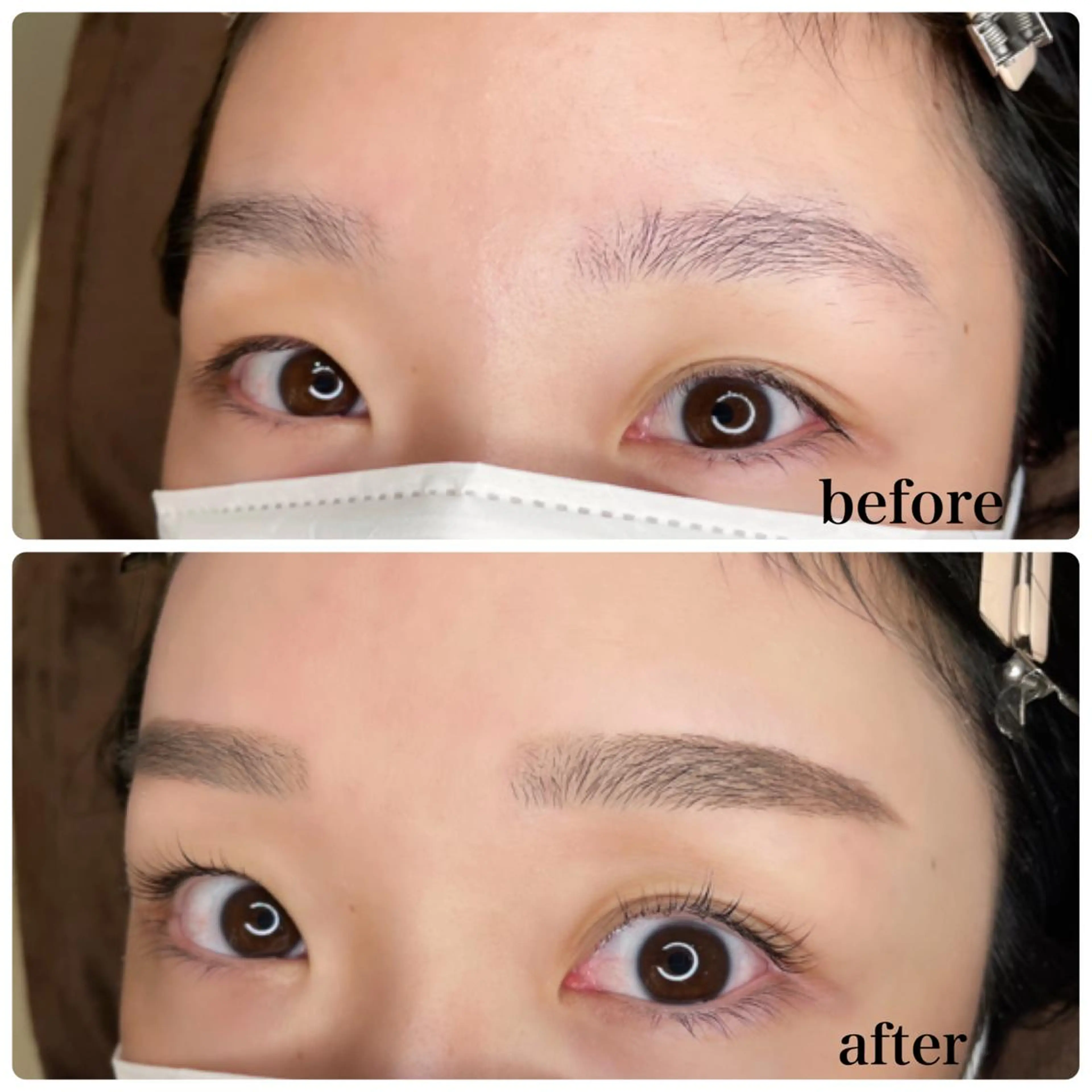 マツエク・マツパ アイブロウ ワックス脱毛 河口 優奈のマツエク・マツパデザイン