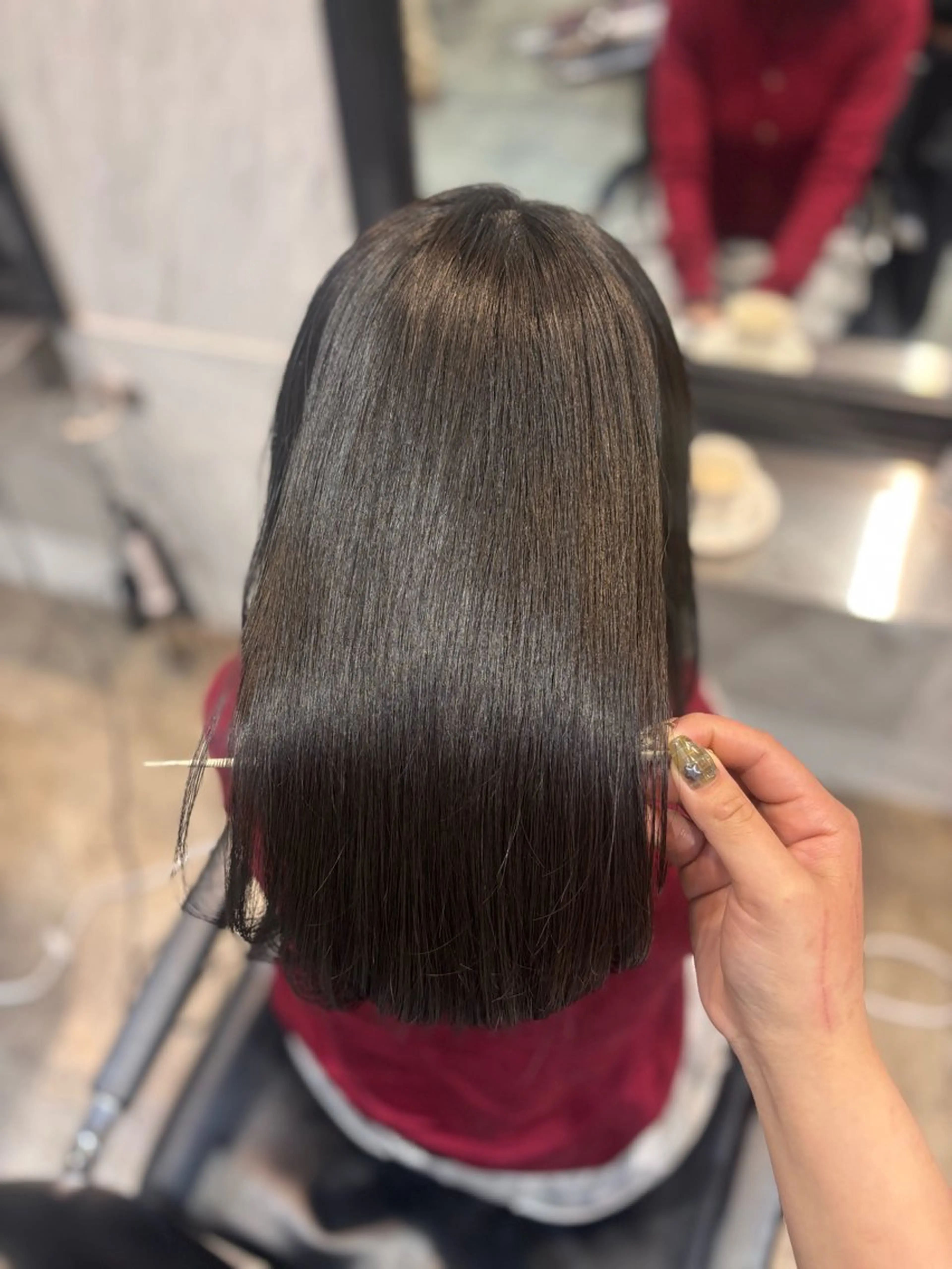 ロング チョコレートブラウン Lutia池袋所属・lutia池袋 momoka⠀のヘアスタイル