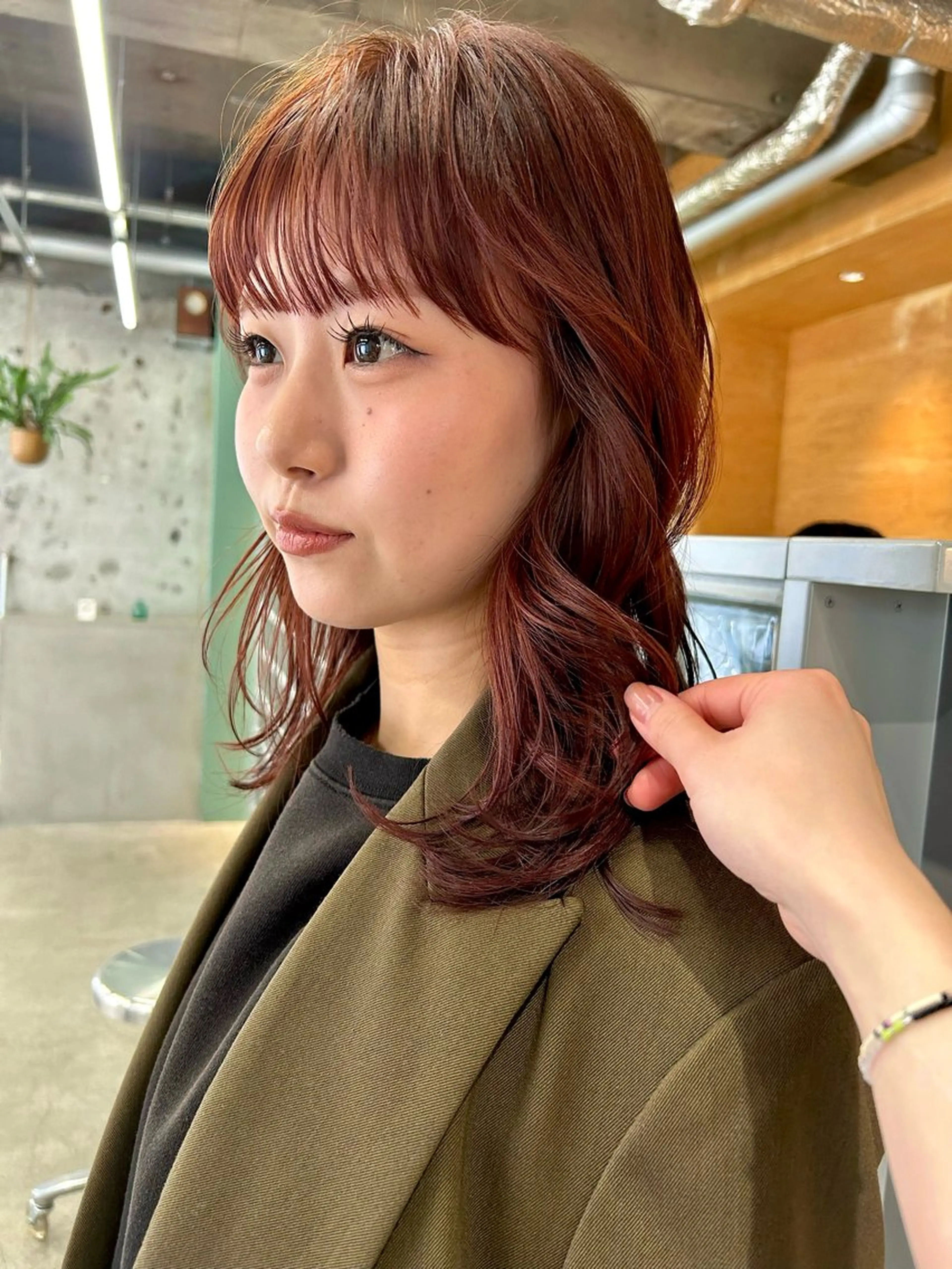 ミディアム カラー ヘアカラー 【心斎橋・本町】 'PAPRE'メイのヘアスタイル