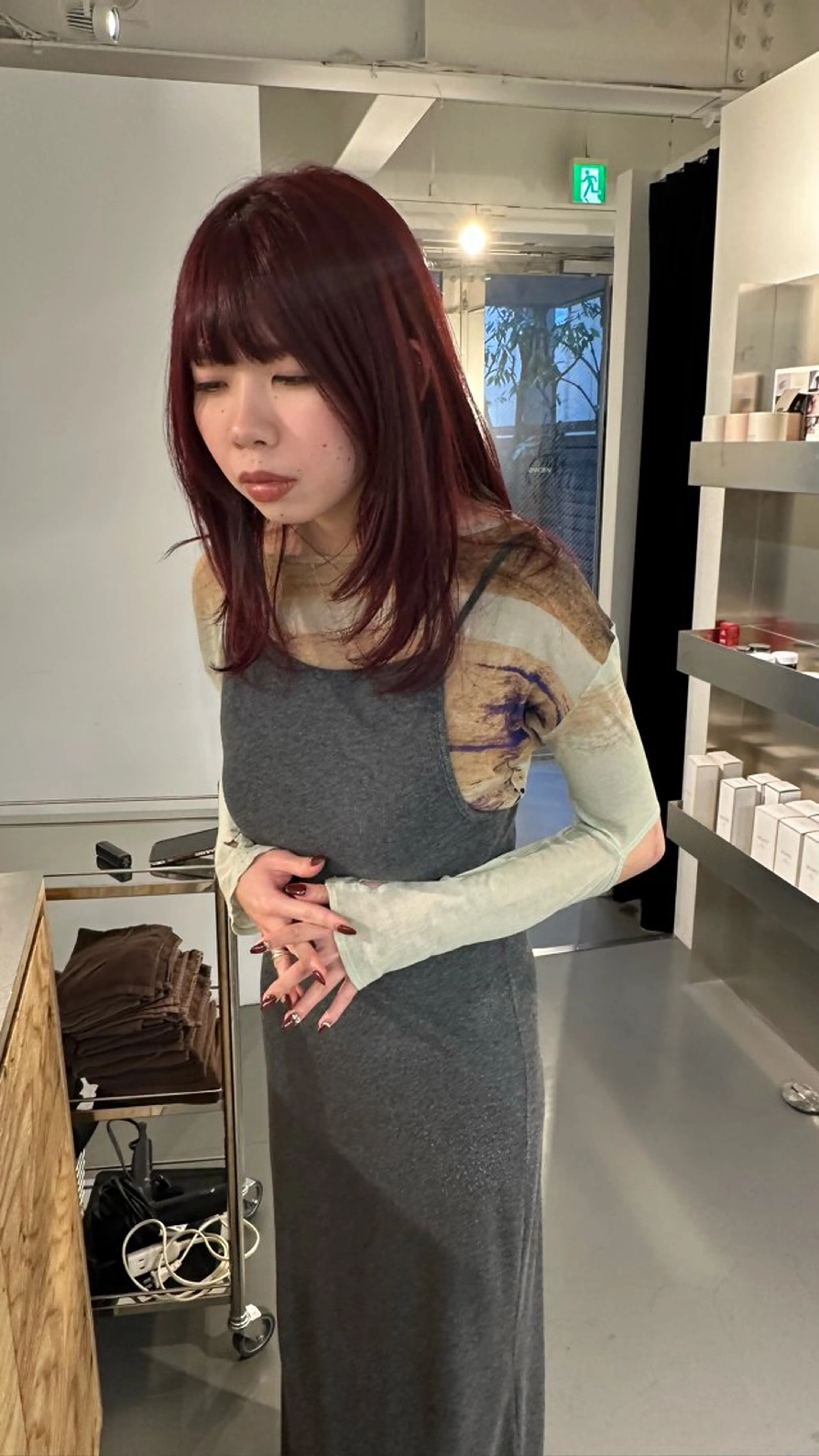 セミロング ヘアカラー ボブ/似合わせカット /ニュアンスカラーのヘアスタイル