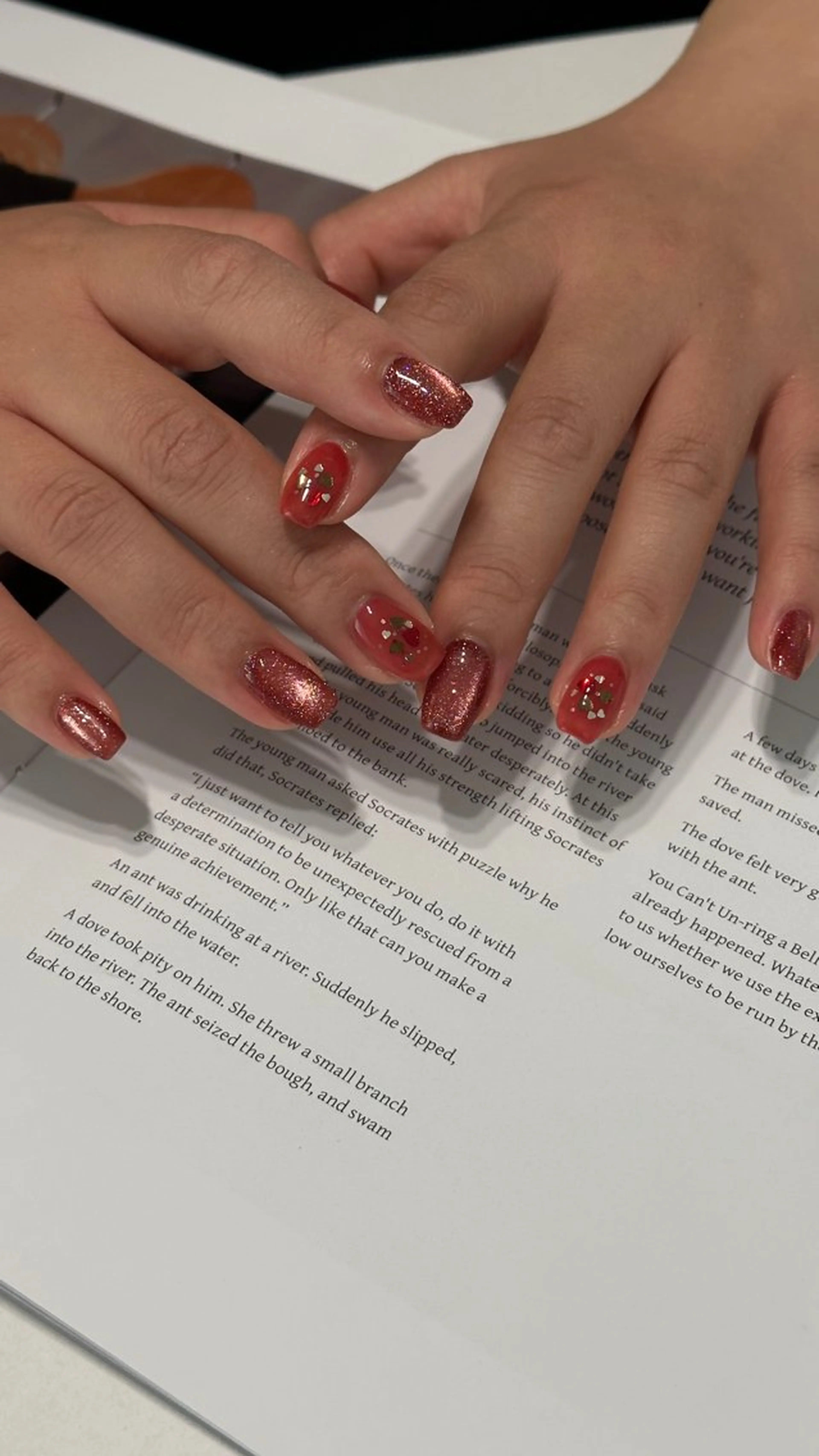 ネイル バレンタイン ハンドネイル cyaan所属・nail salon Cyaanのネイルデザイン