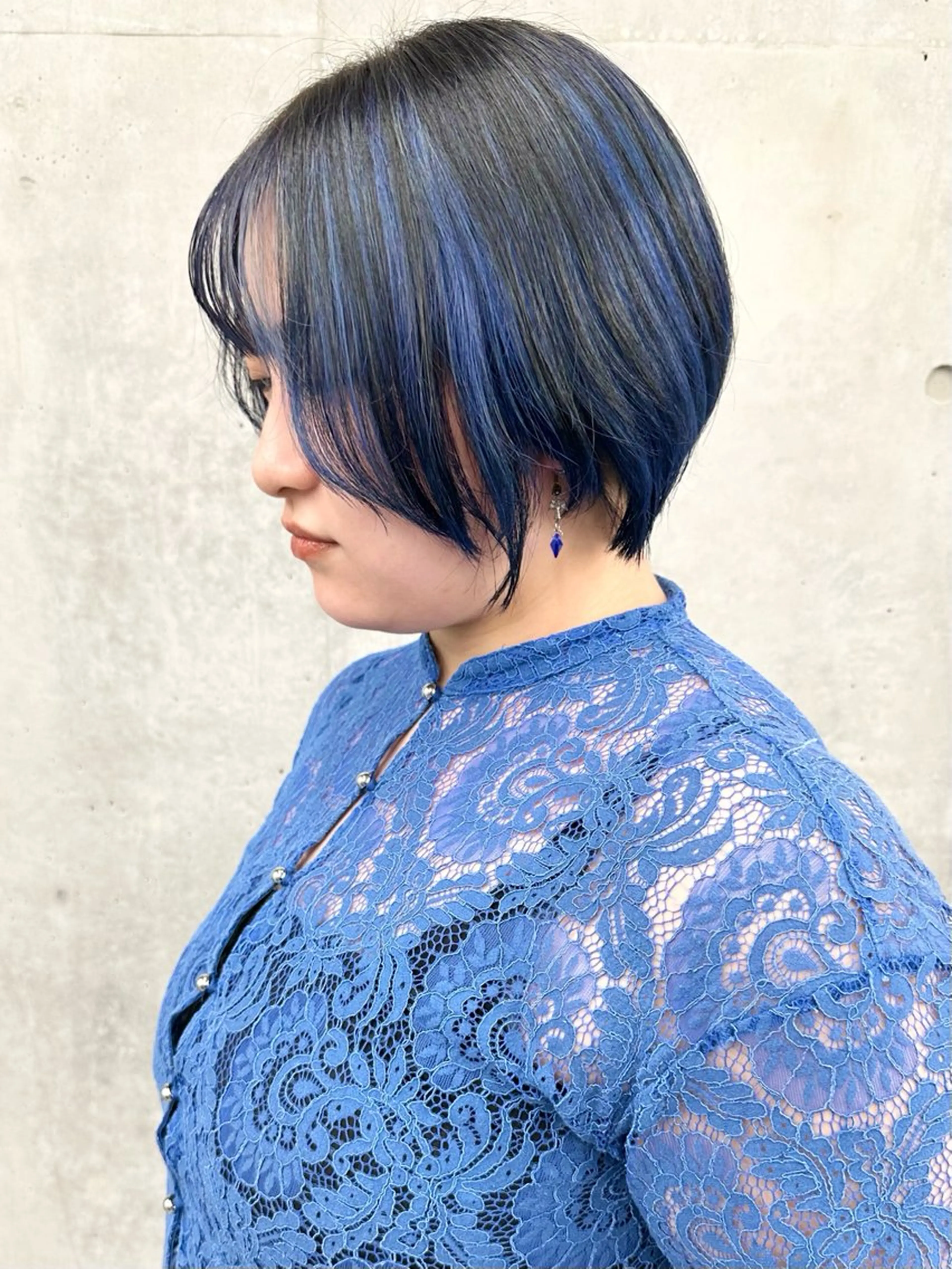 ショート カラー ボブ/ゆるふわ ボブパーマ/とういのヘアスタイル