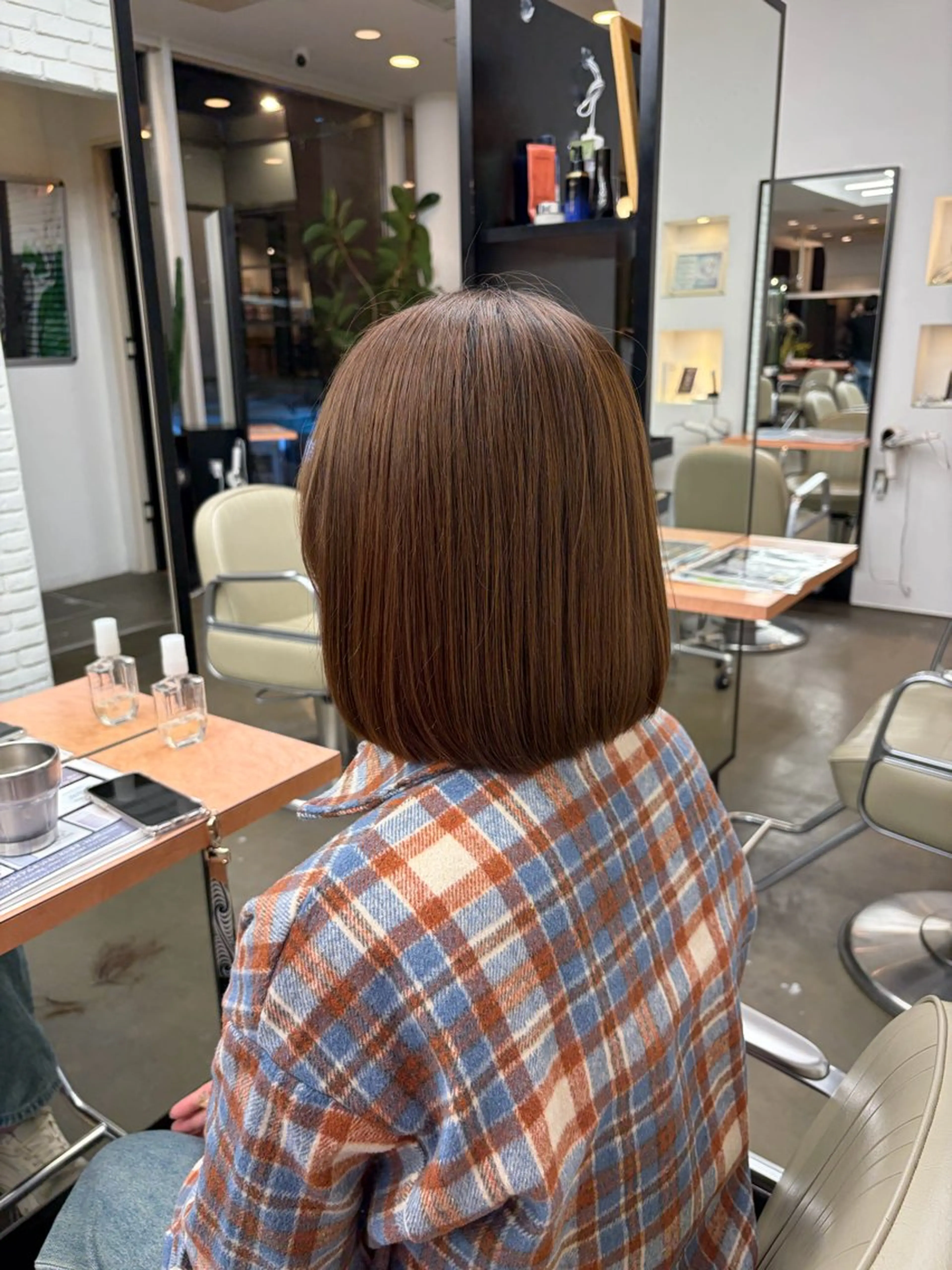 ショート ボブ DIFINOaoyama所属・🎧ayaka/ボブ /透明感カラー🩵のヘアスタイル