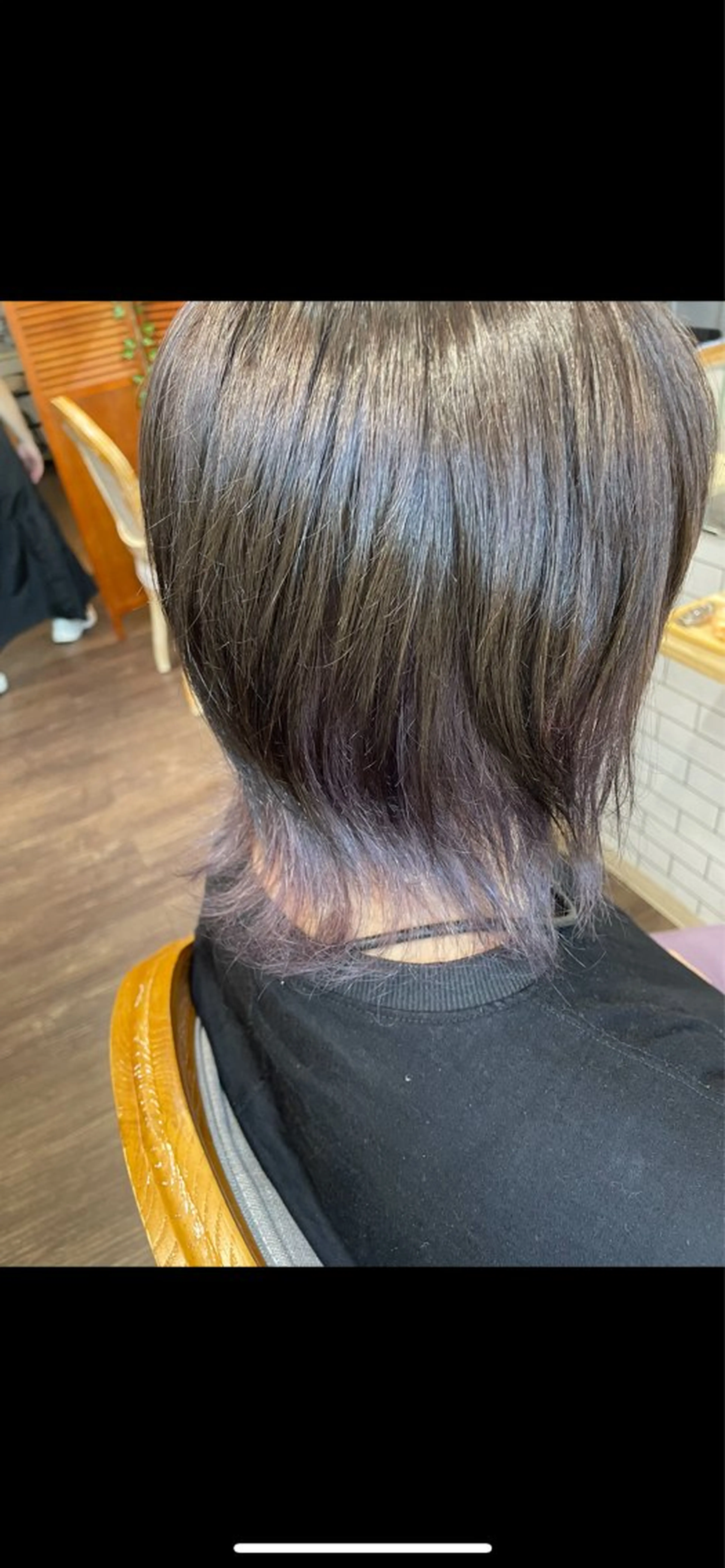 ショート カラー グレージュ インナーカラー 髪質改善カラー💛 NANOHAのヘアスタイル