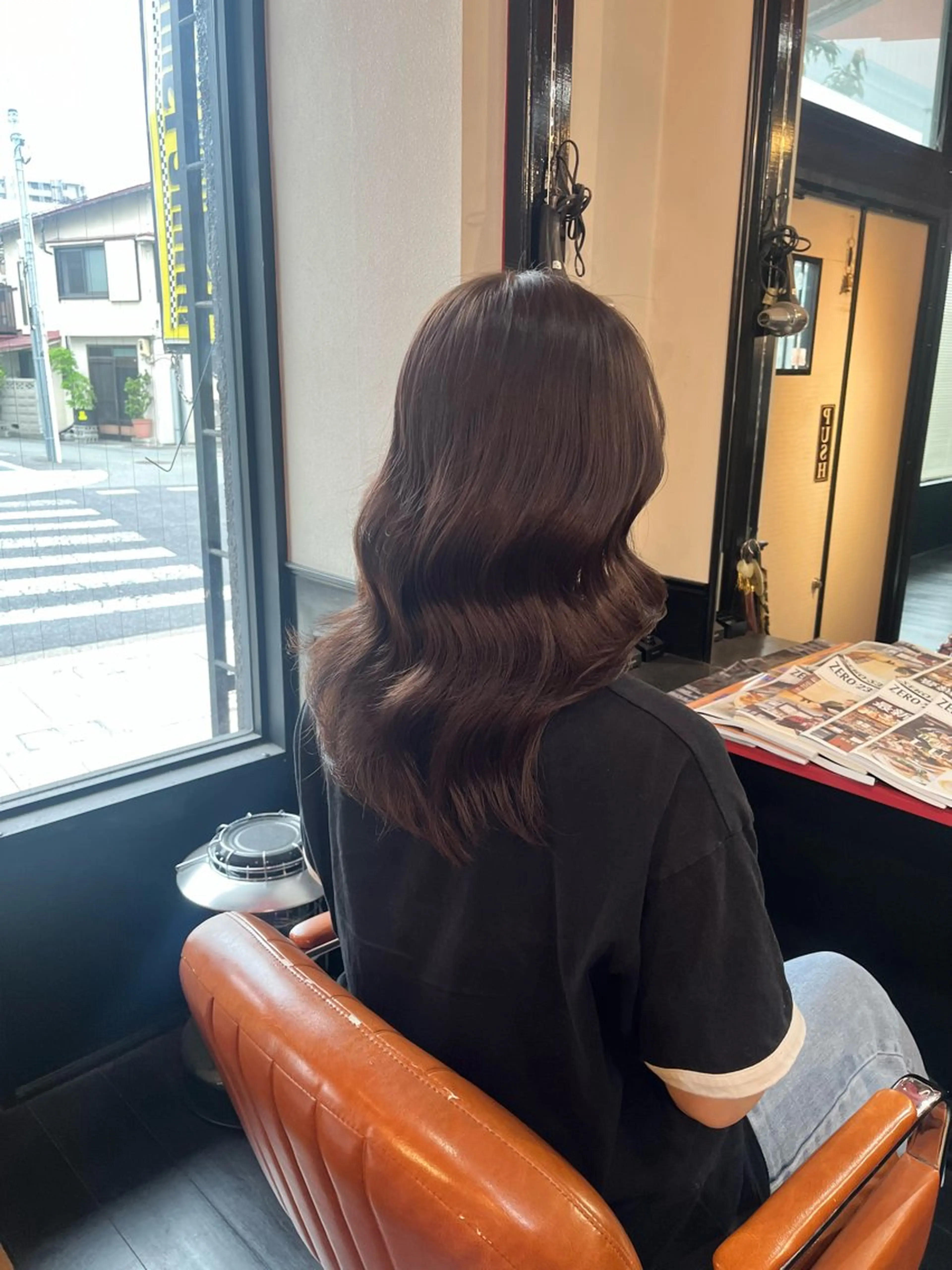 セミロング スズキ リコのヘアスタイル