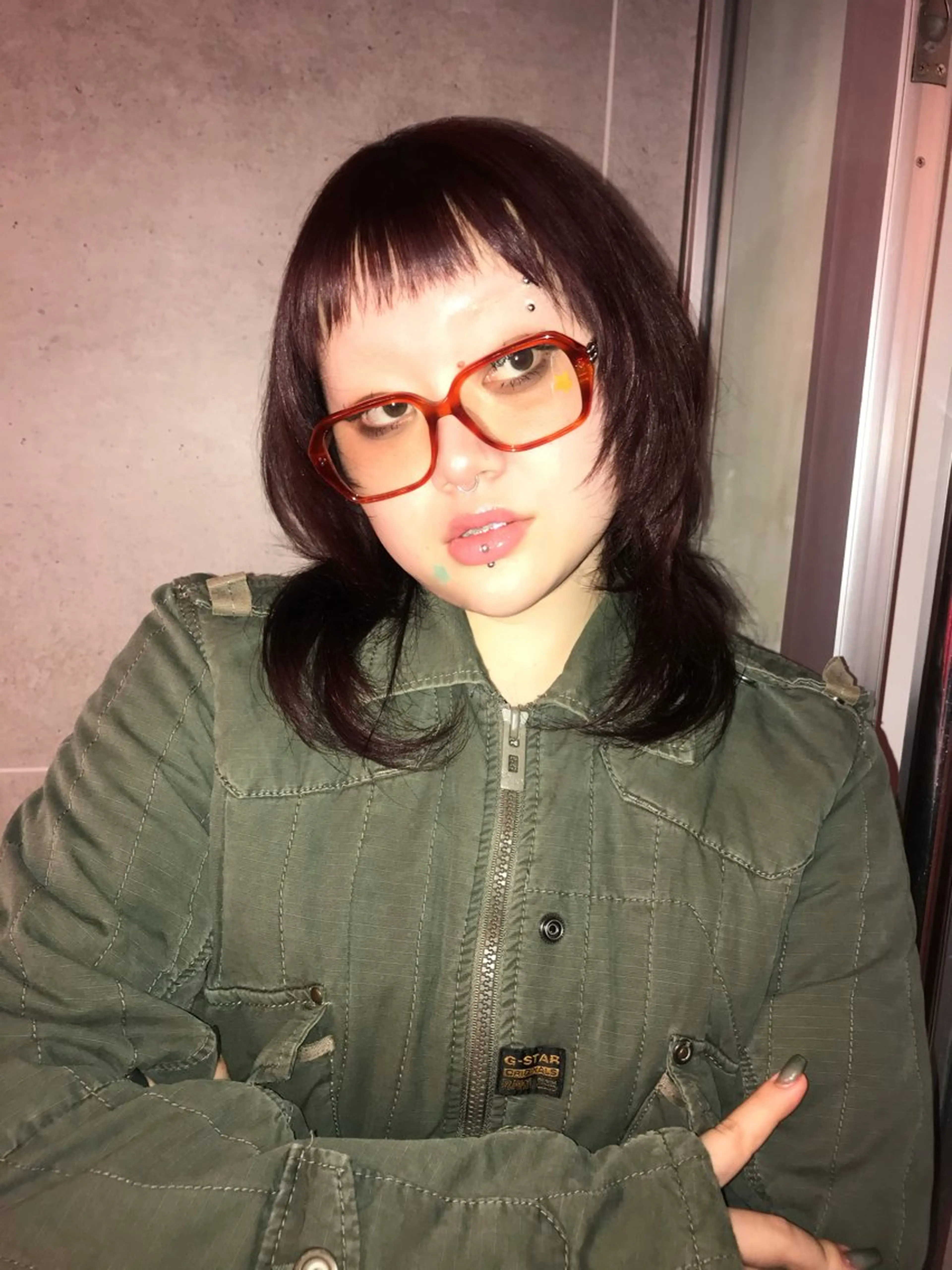 ミディアム カラー ヘアカラー トリートメント ヘッドスパ ヘアセット HARUNA/原宿/ デザイン/カットのヘアスタイル