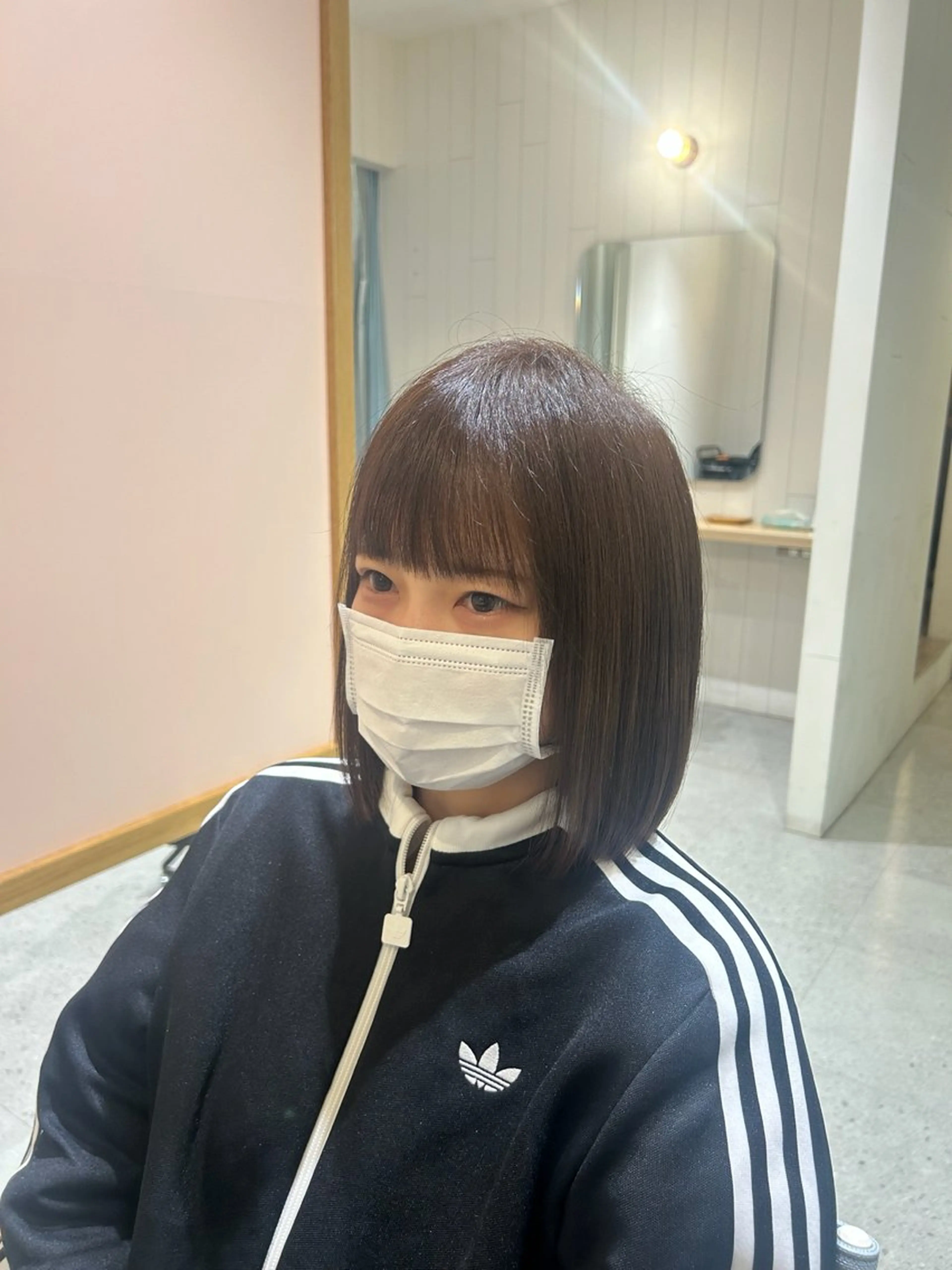 ミディアム ボブ 髪質改善 カット ヘアカラー トリートメント ショート✂︎ボブ/ /小駒杏花のヘアスタイル