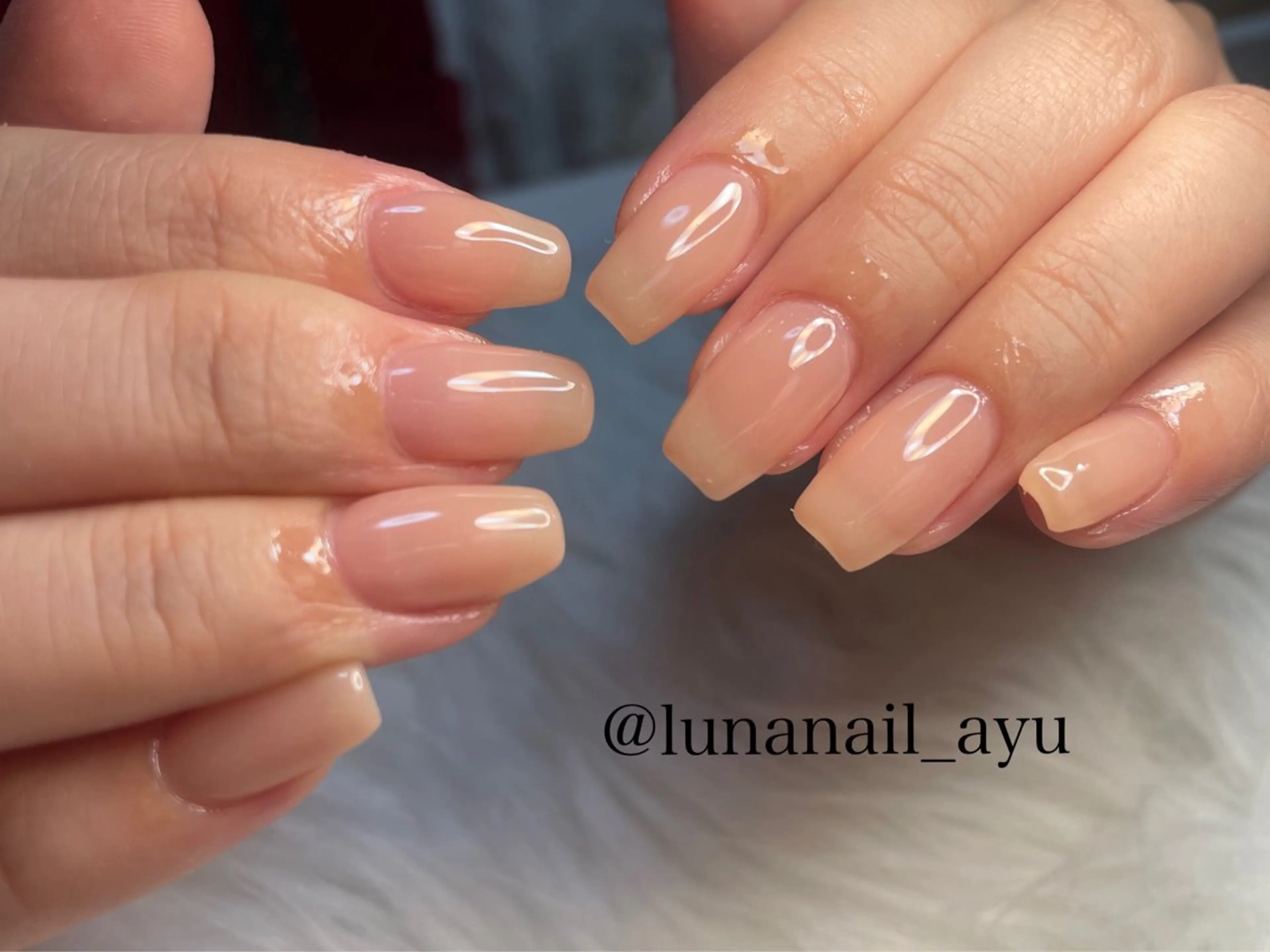 ネイル オフィスネイル ハンドネイル LUNA NAIL ayuのネイルデザイン