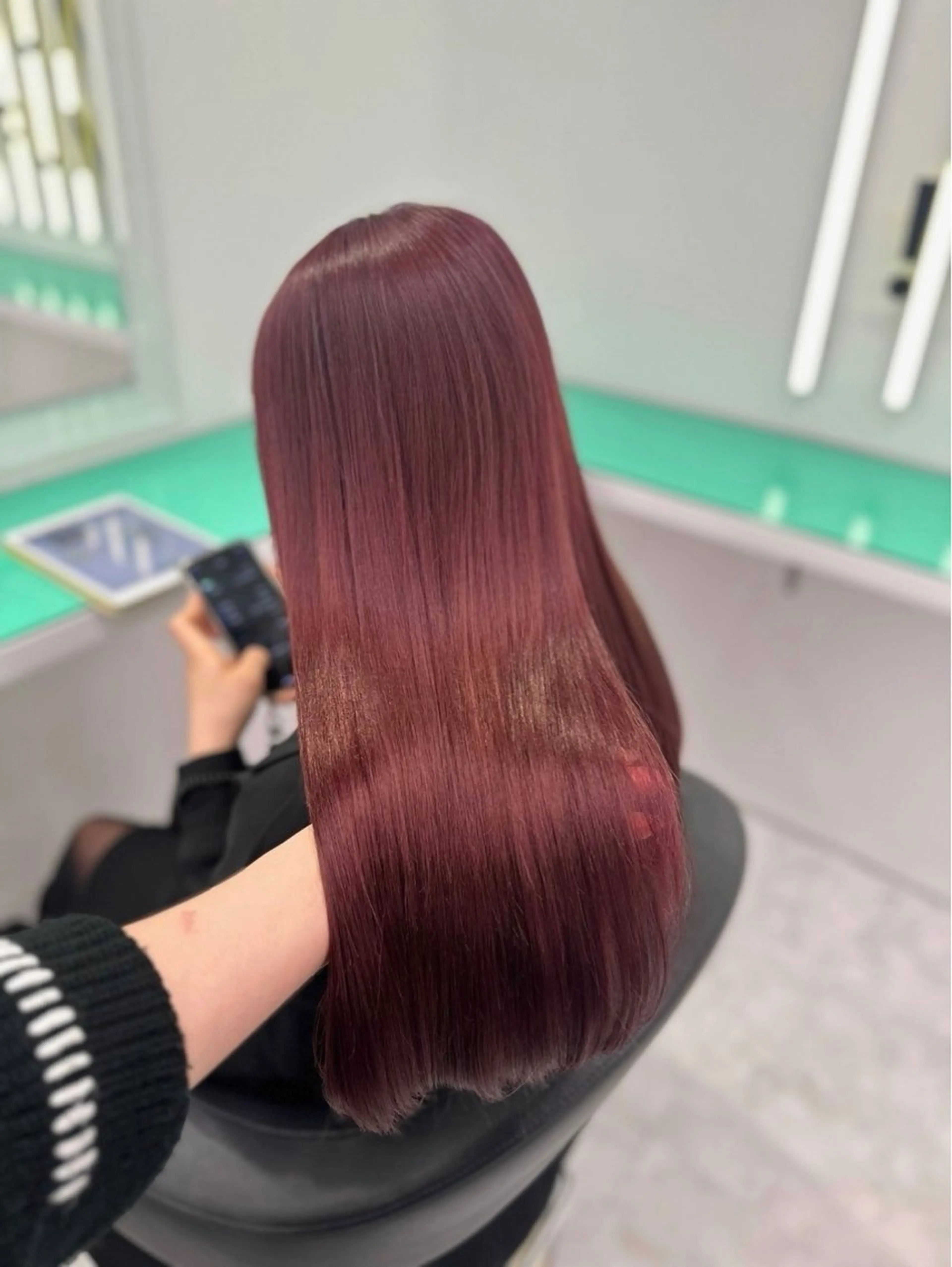 ロング カラー ヘアカラー トリートメント ヘアセット 透明感うる艶カラー 🤍MANAMIのヘアスタイル