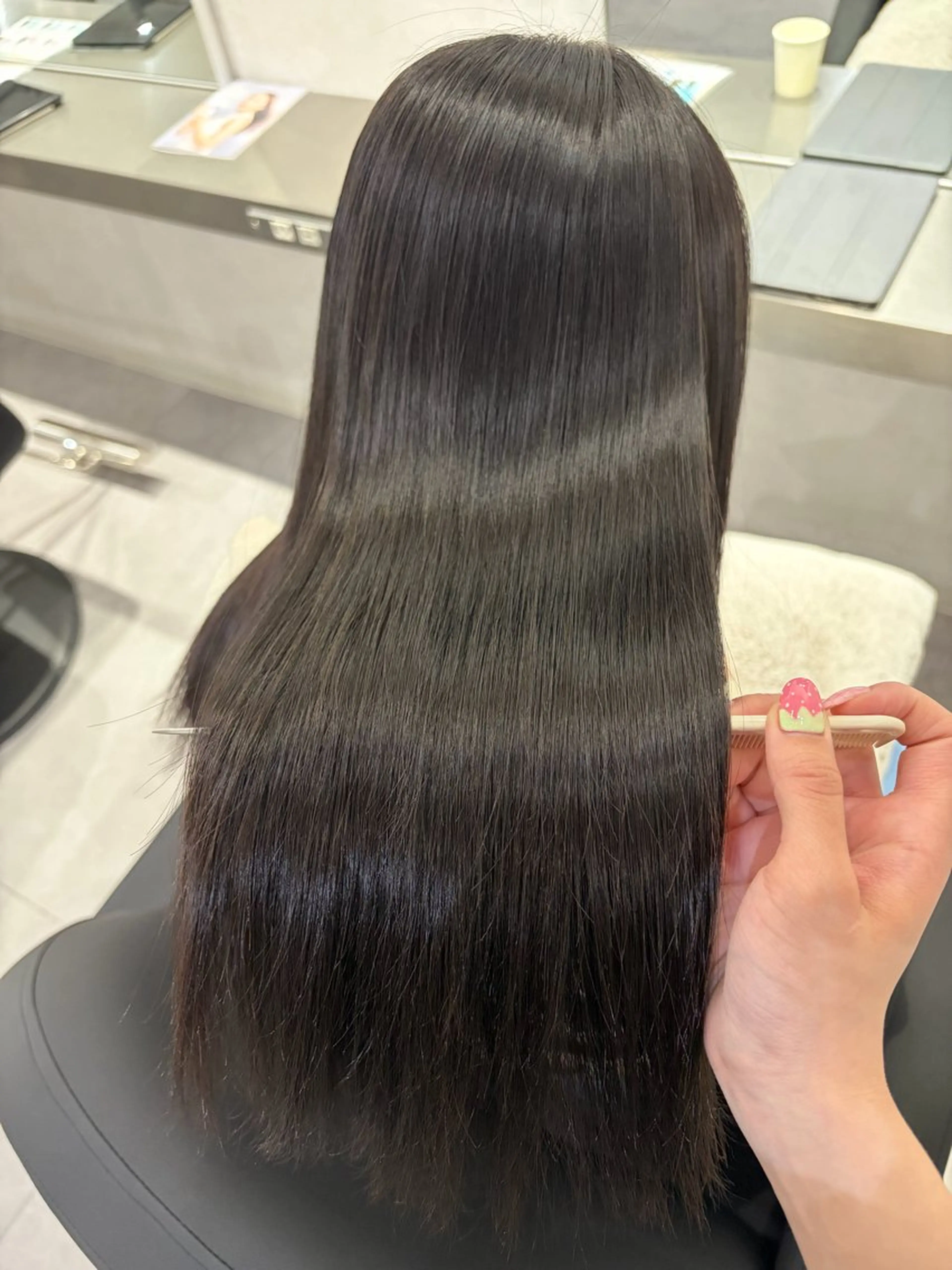 ロング 縮毛矯正 カット ヘアカラー 縮毛矯正 🫧縮毛矯正支持率 No.1 ほのか🫧のヘアスタイル