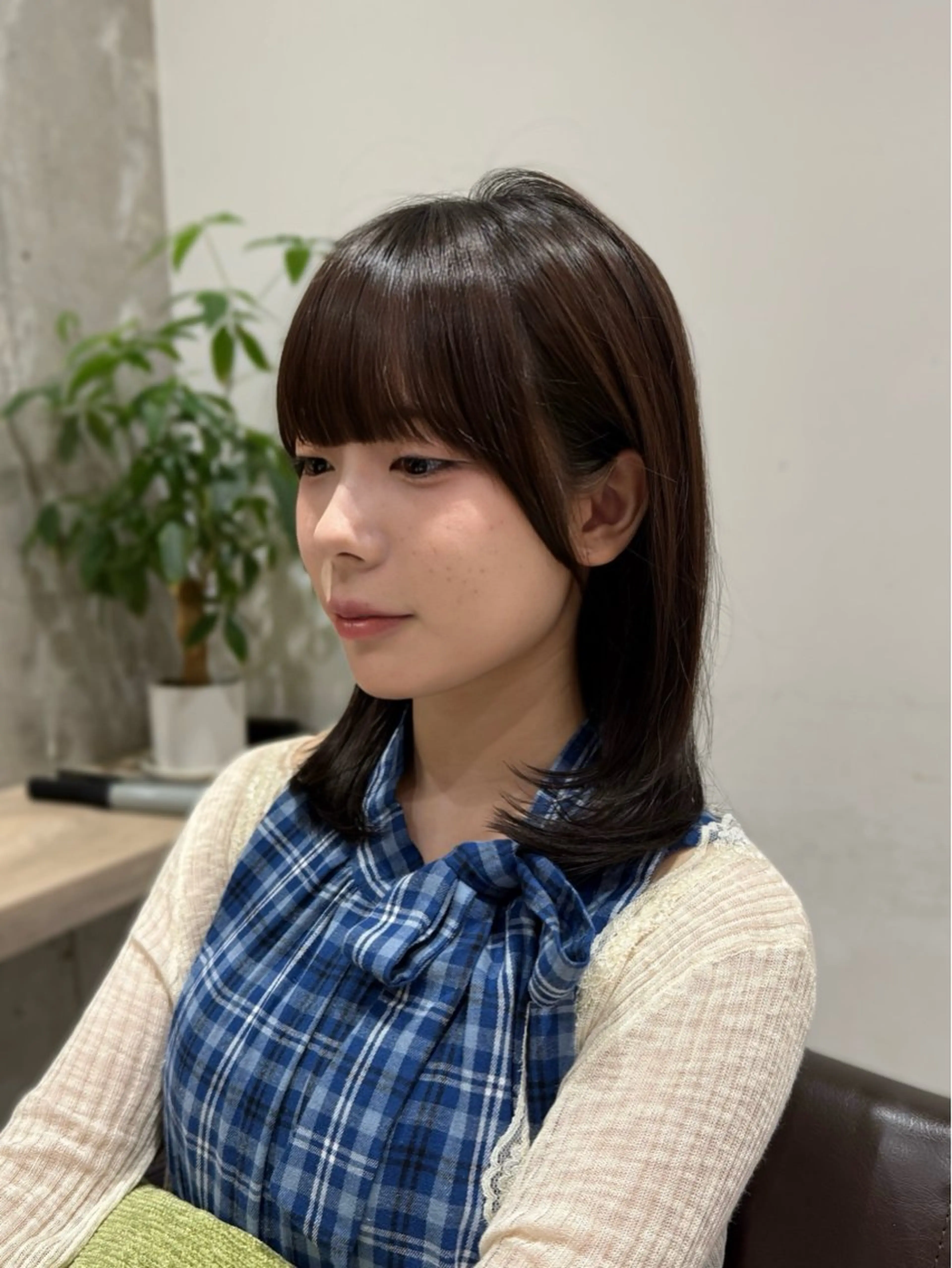 ミディアム トレンドレイヤー🤍 顔周り/wakaのヘアスタイル