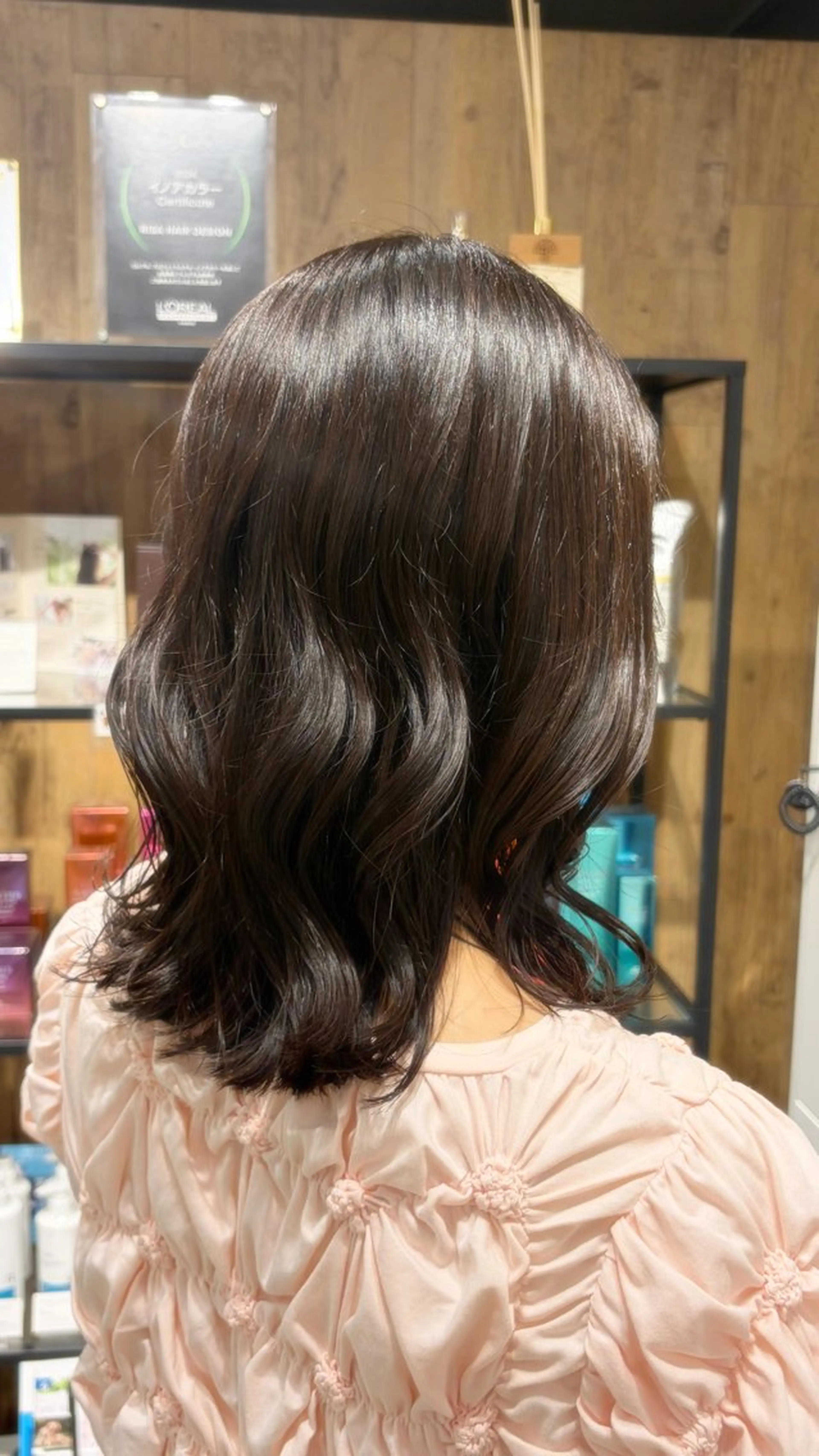 ミディアム ヘアカラー トリートメント Koharu🍓/ 透明感カラー/艶髪のヘアスタイル