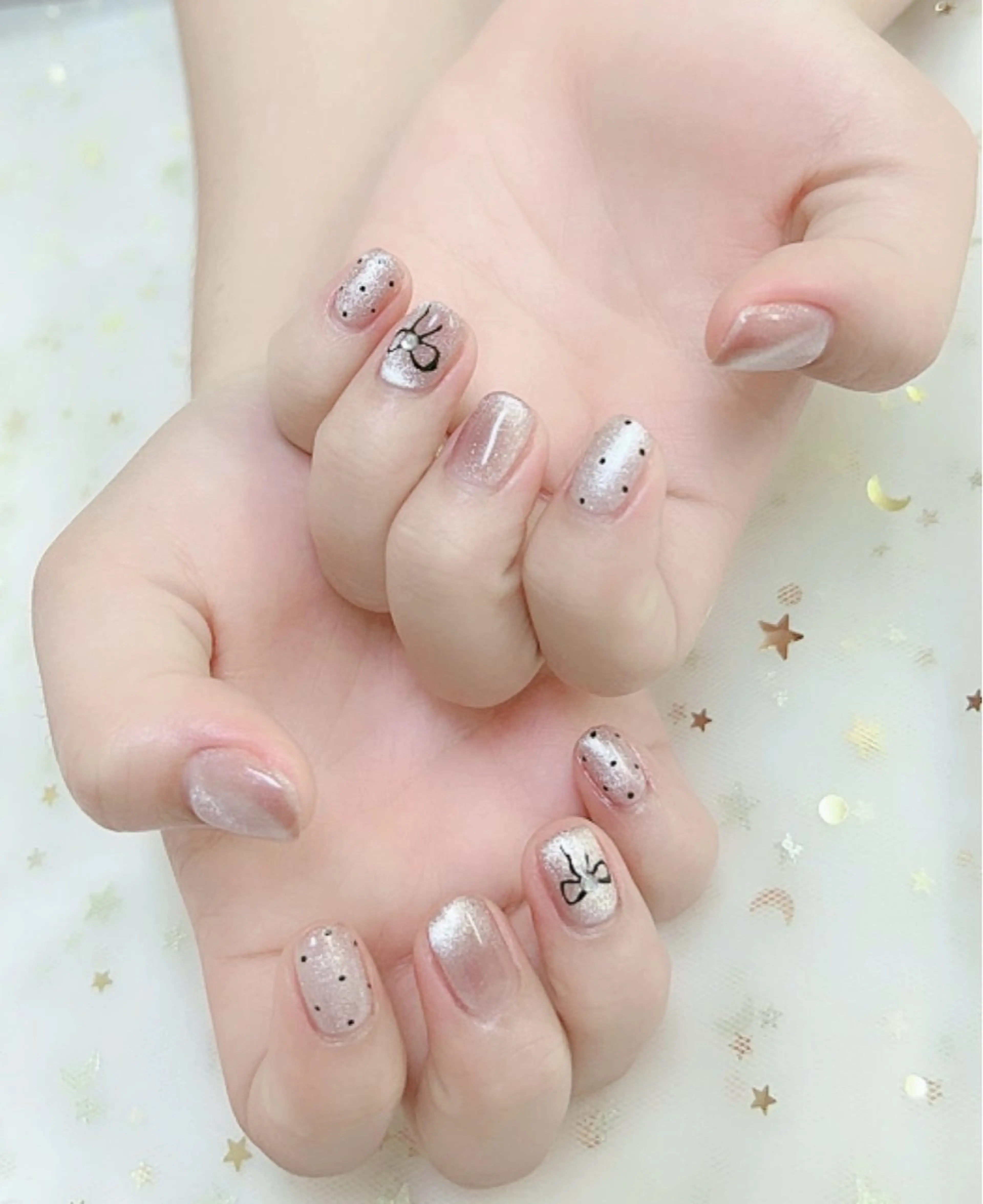 ネイル マグネットネイル ハンドネイル 上福岡 らんらんのネイルデザイン