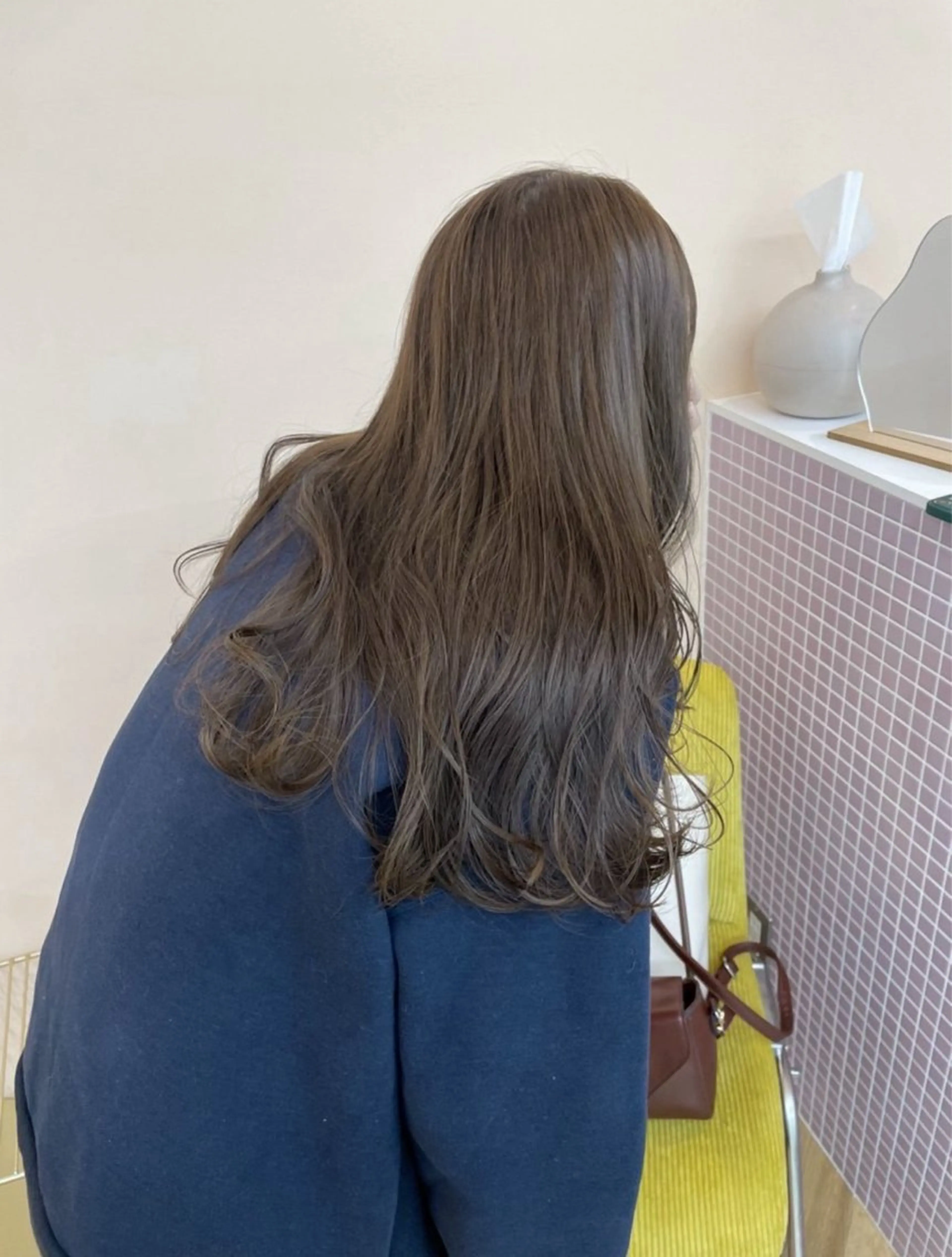 ロング runa/栄/パーマ /ブリーチモデルのヘアスタイル