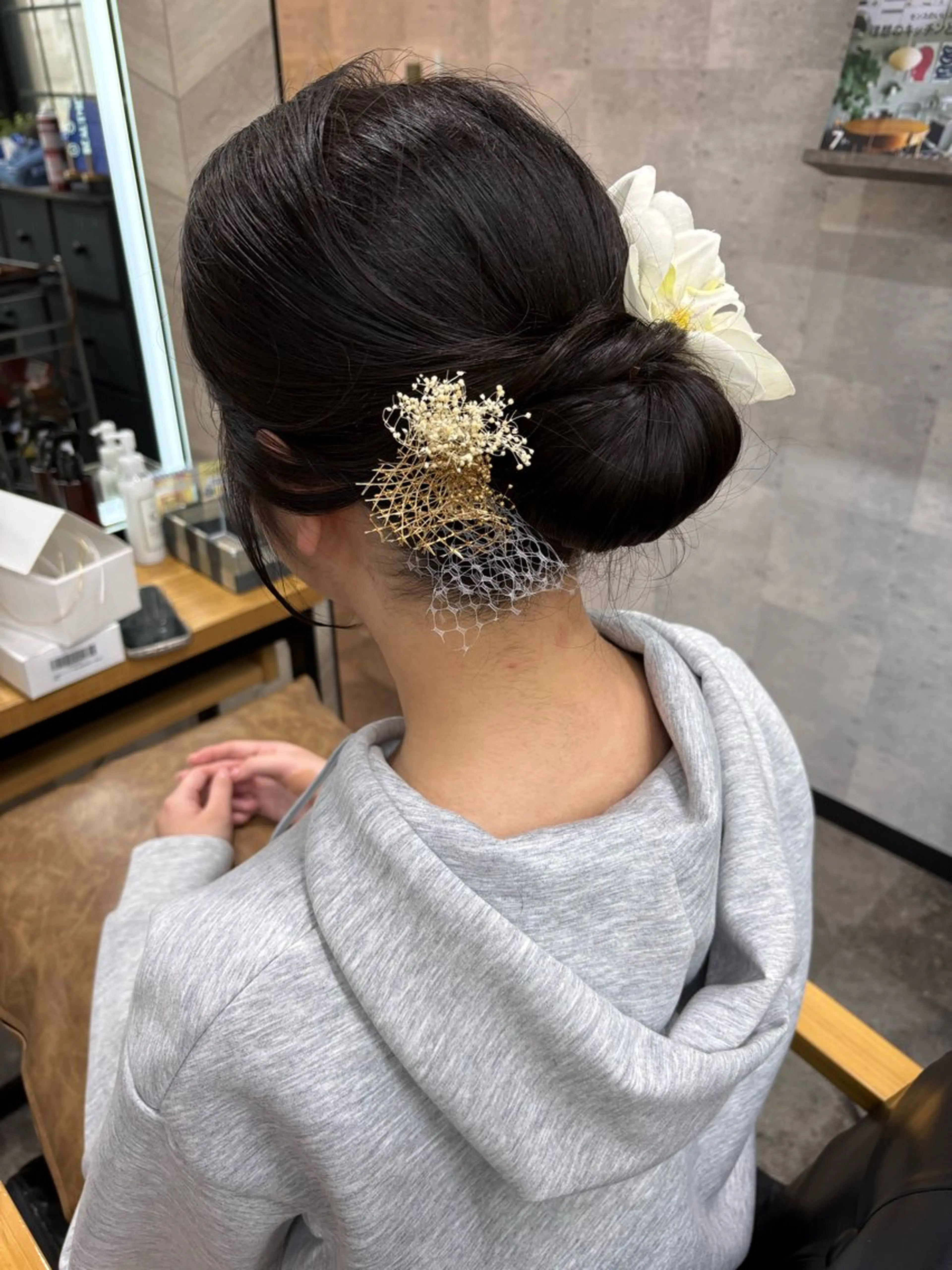セミロング ヘアアレンジ 卒業式のヘアスタイル ヘアセット SHANTi 飯塚 ヘアセット/髪質改善のヘアスタイル
