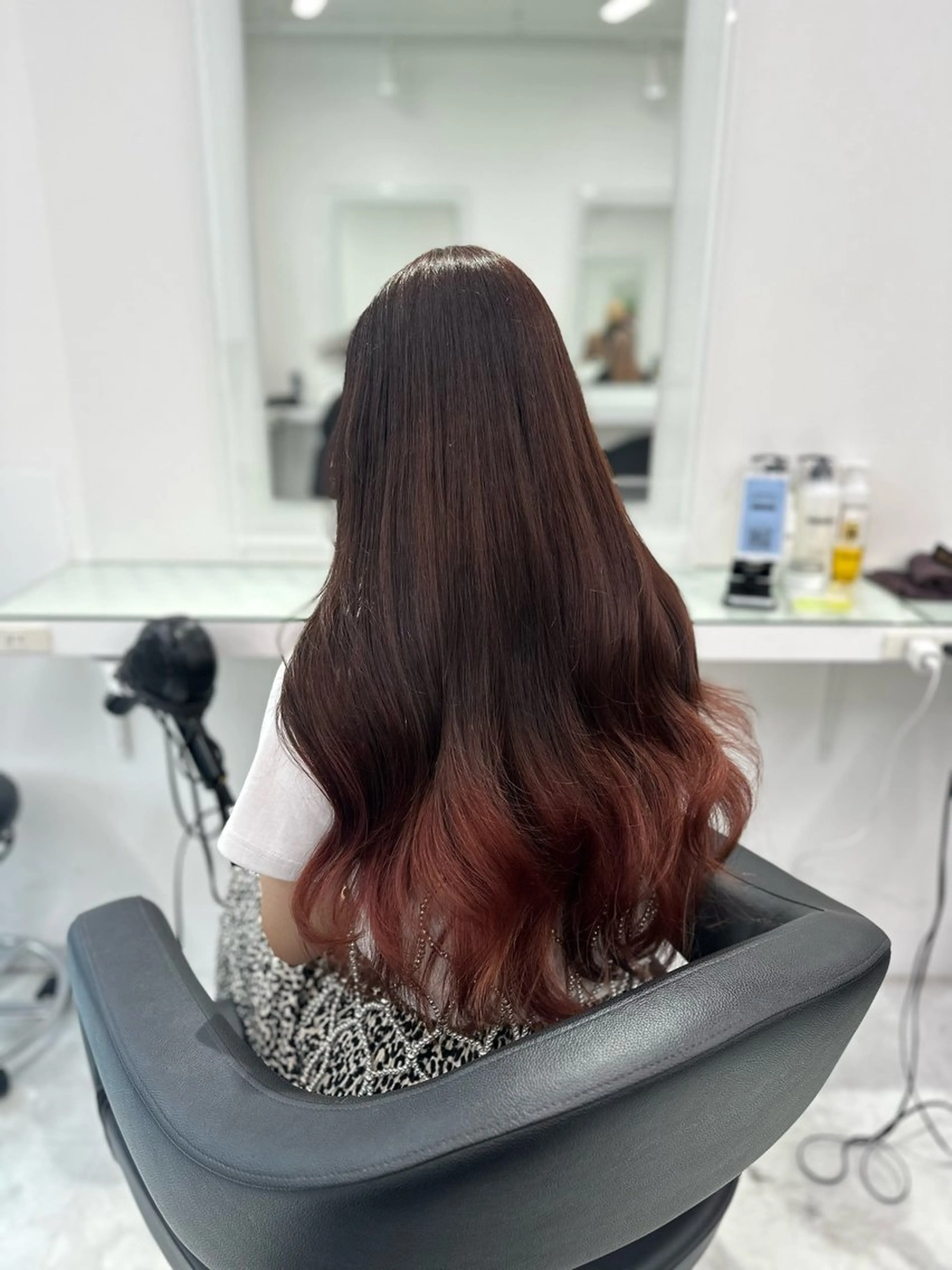 セミロング カラー ヘアカラー トリートメント ヘッドスパ ヘアセット ❄最強かわいいカラー ❄️MINA❄️のヘアスタイル