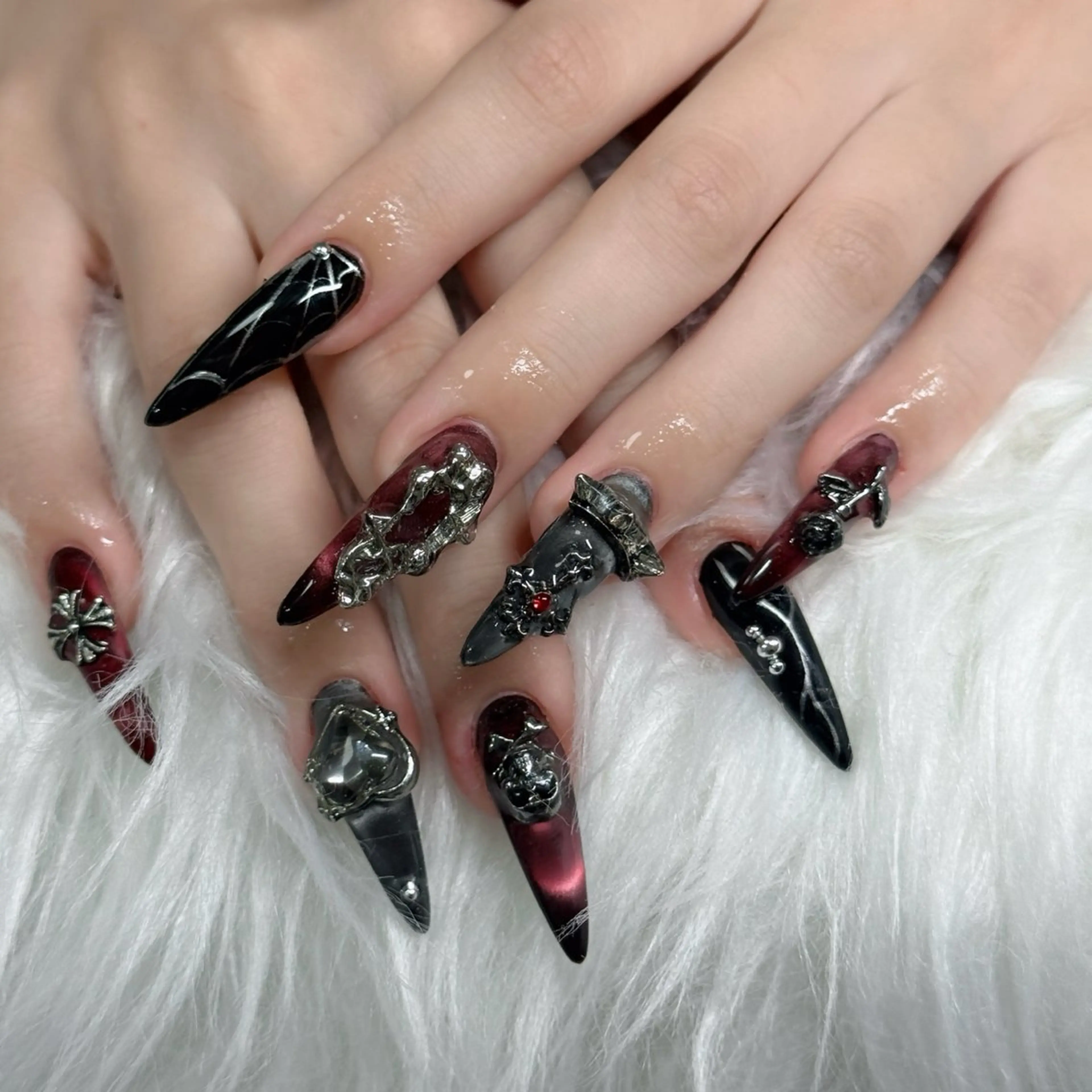 ネイル フットネイル フレンチネイル グラデーション 韓国ネイル ロングネイル ハンドネイル Hani Nail Salonのネイルデザイン