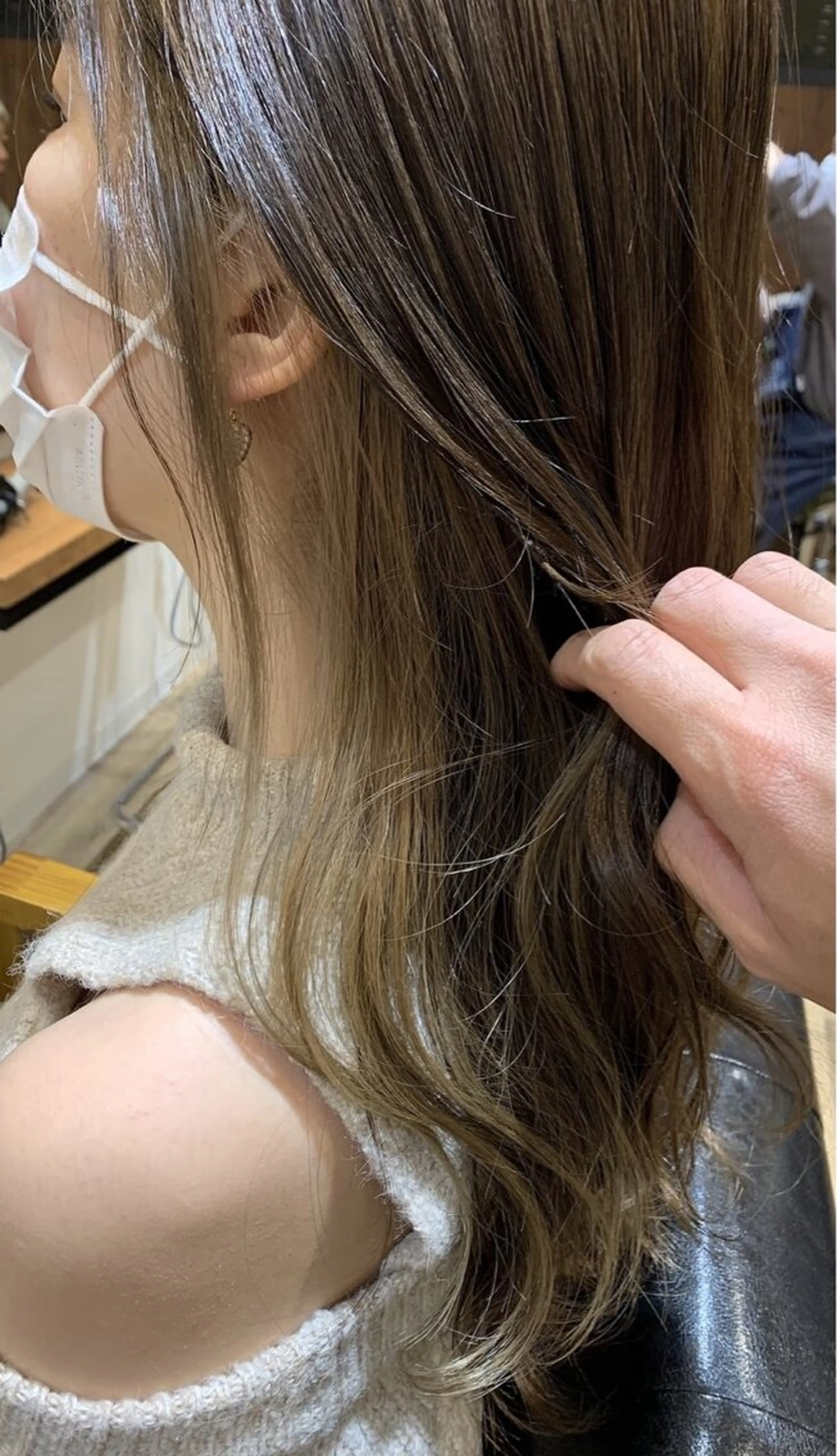 ロング カラー 縮毛矯正/髪質改善 ルクア9F/小倉悠佑のヘアスタイル