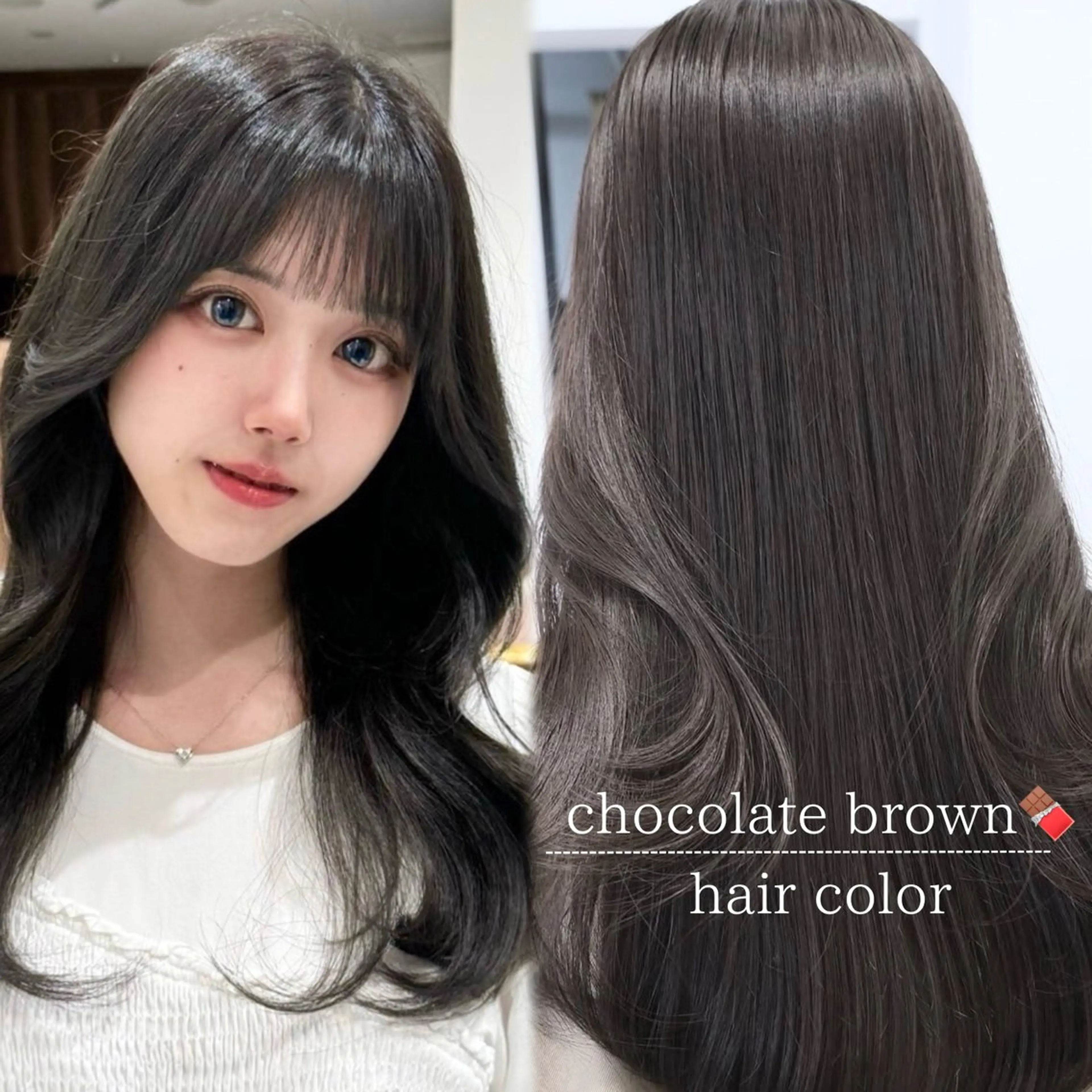 ロング カラー カット ヘアカラー トリートメント 🩷渋谷/韓国/レイ ヤー/透明感Sayaのヘアスタイル