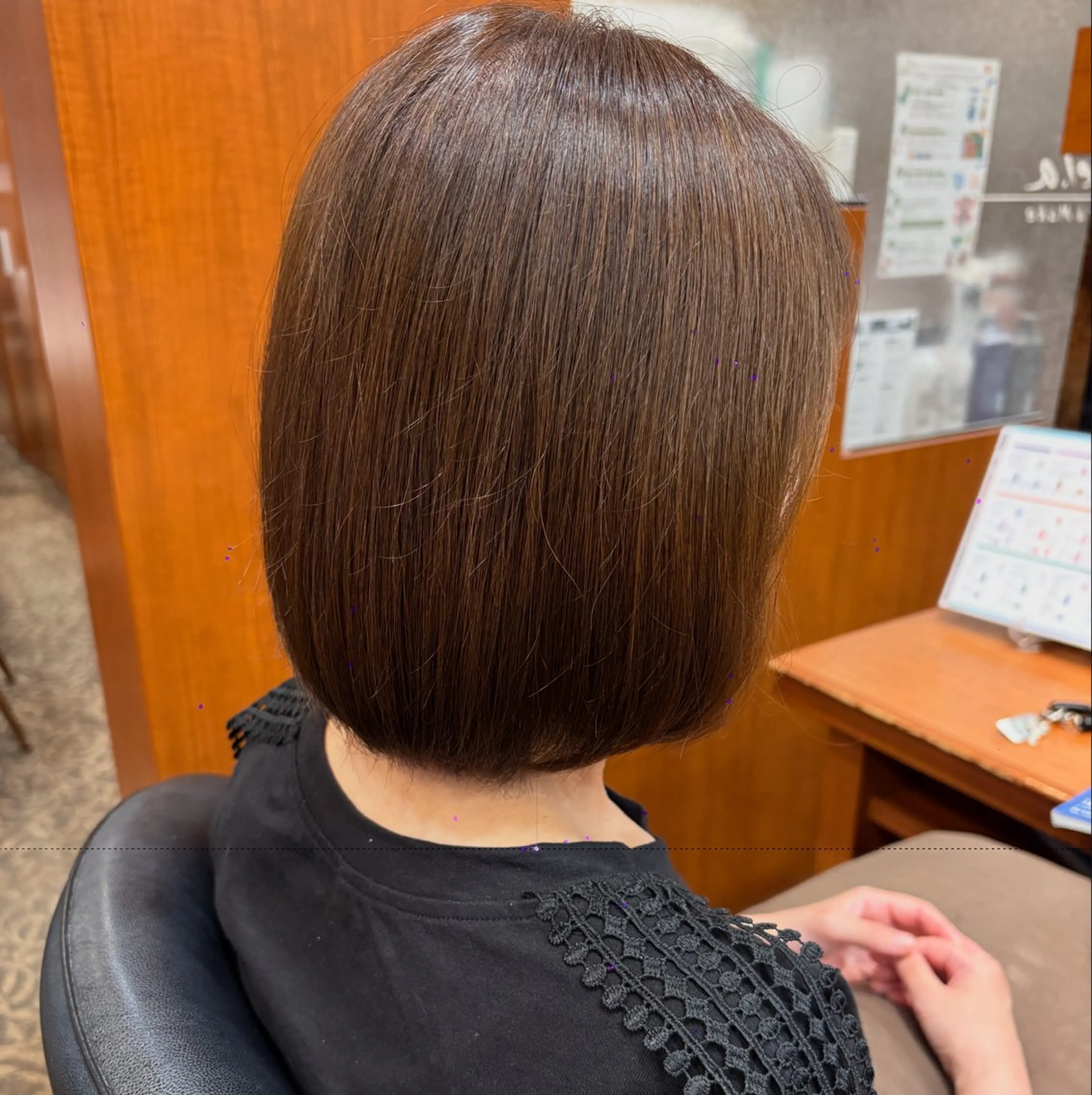 ミディアム カット キクチ マナのヘアスタイル
